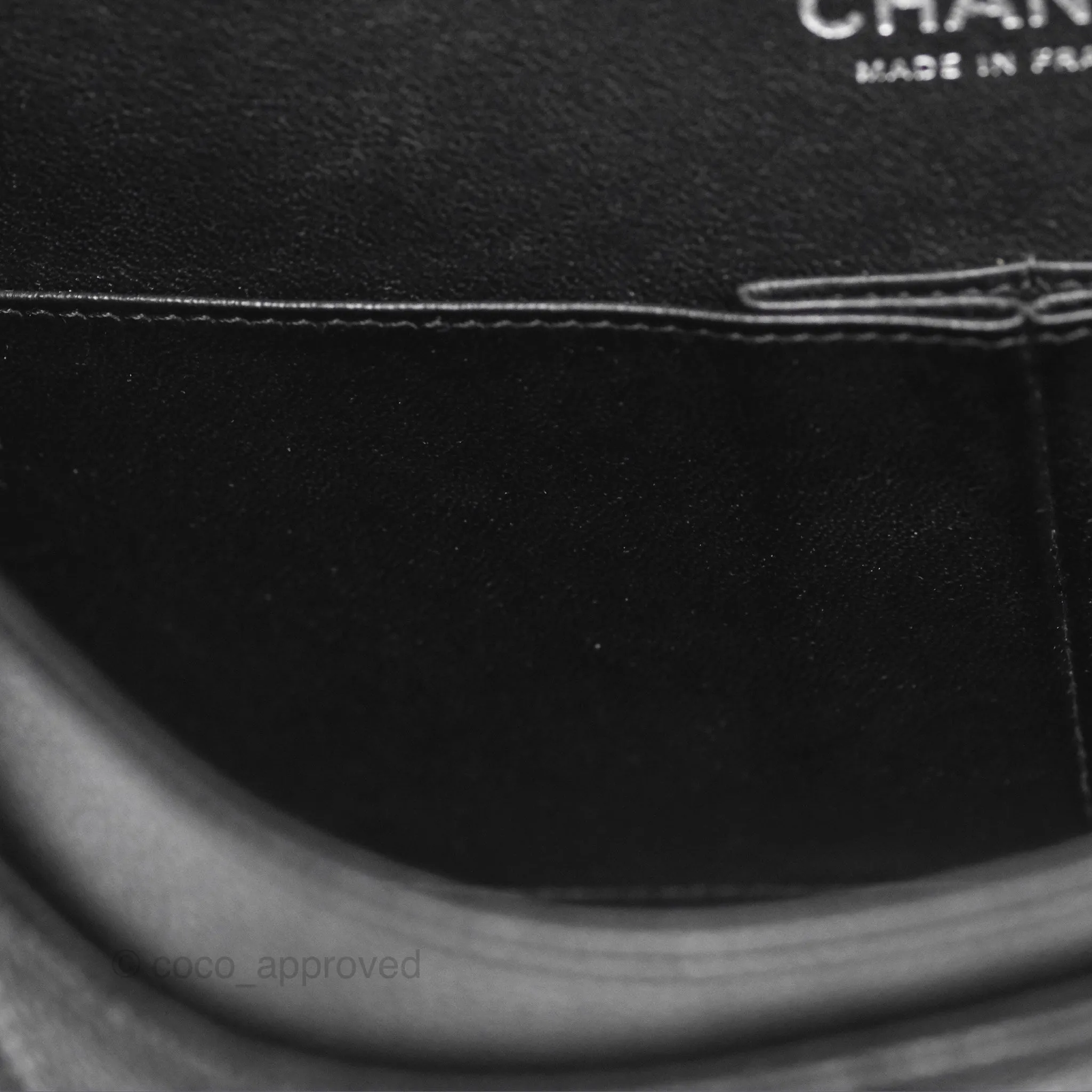Chanel Classic M/L Medium Flap Quilted Black Caviar Silver Hardware