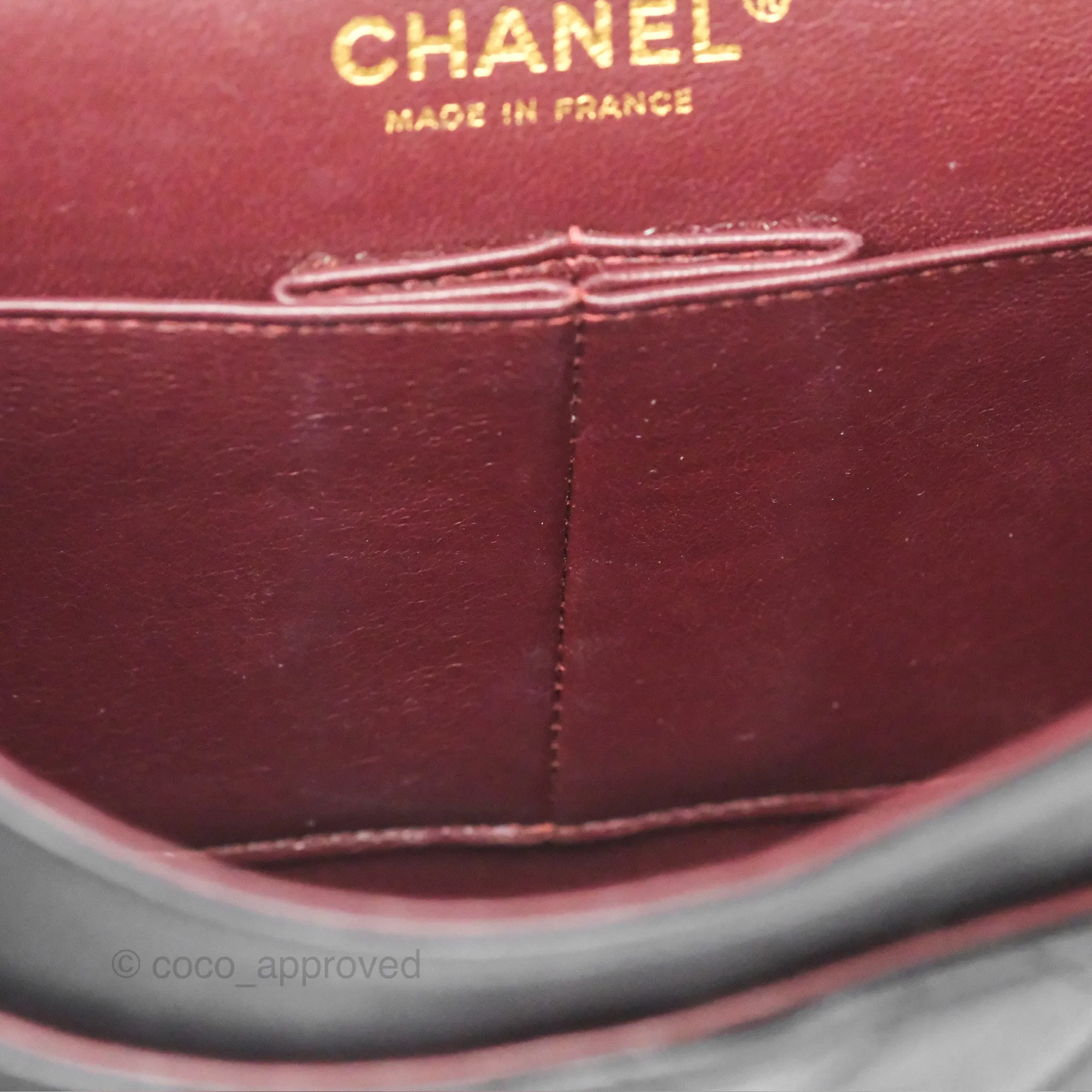 Chanel Classic M/L Medium Flap Quilted Black Lambskin Gold Hardware