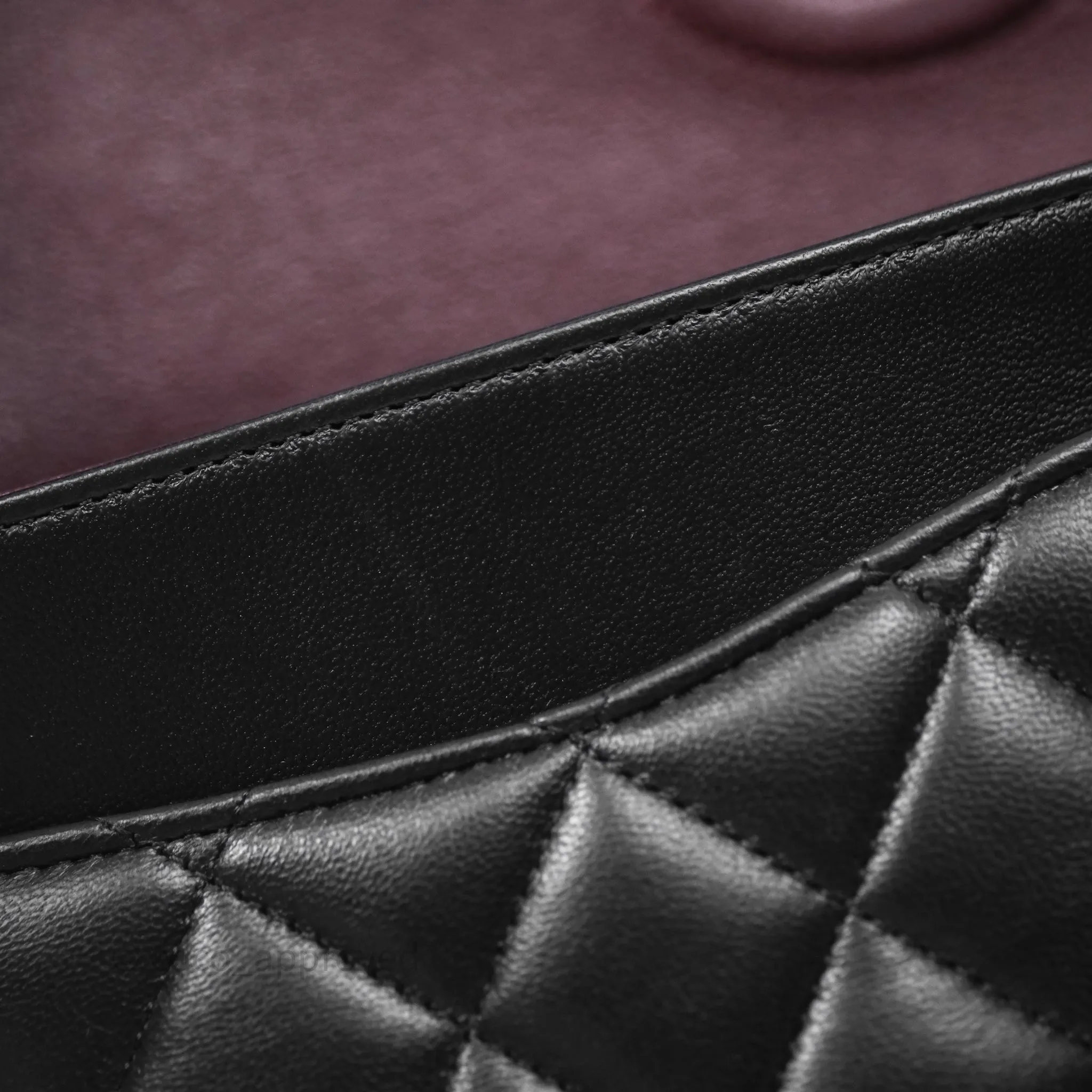Chanel Classic M/L Medium Flap Quilted Black Lambskin Gold Hardware
