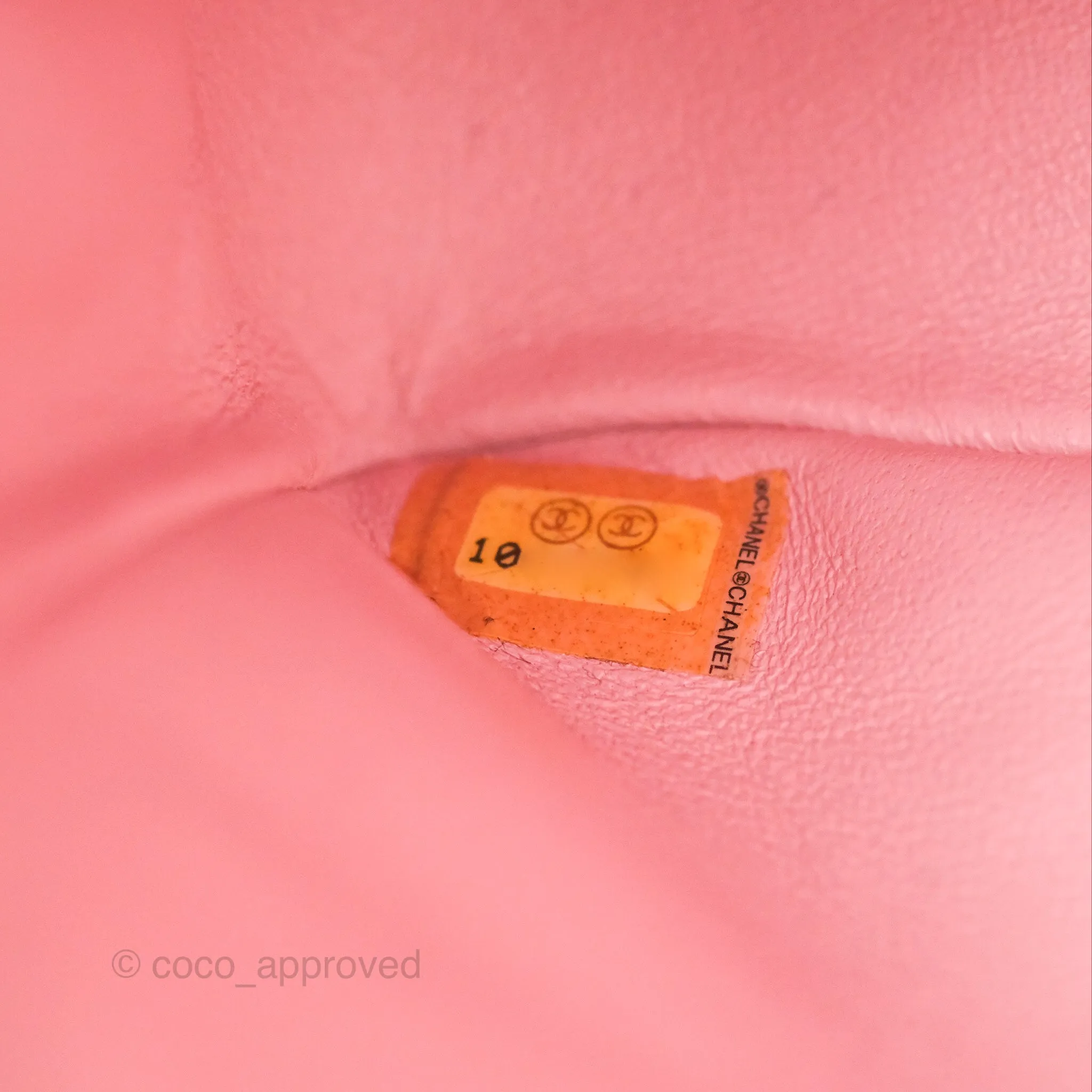 Chanel Classic M/L Medium Flap Quilted Pink Tweed Silver Hardware