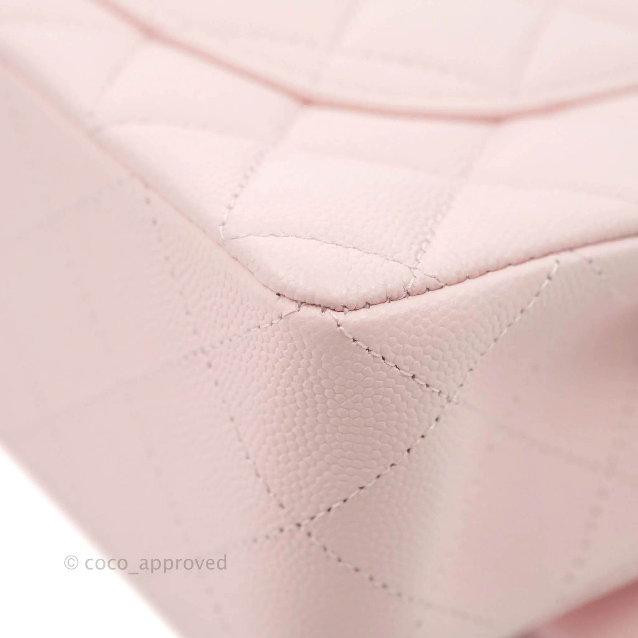 Chanel Classic Small S/M Flap Pink Caviar Gold Hardware 22S