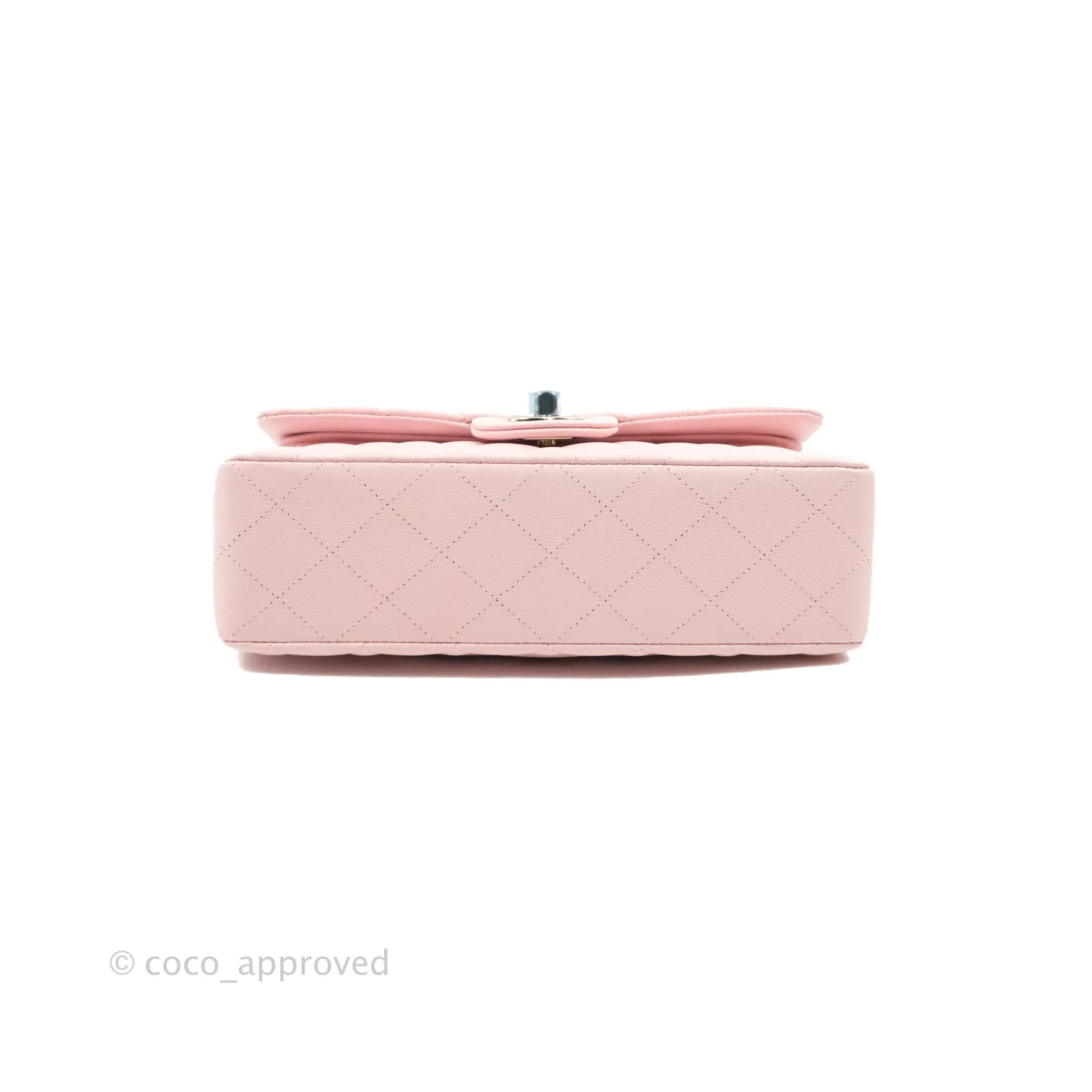Chanel Classic Small S/M Flap Pink Caviar Gold Hardware 22S