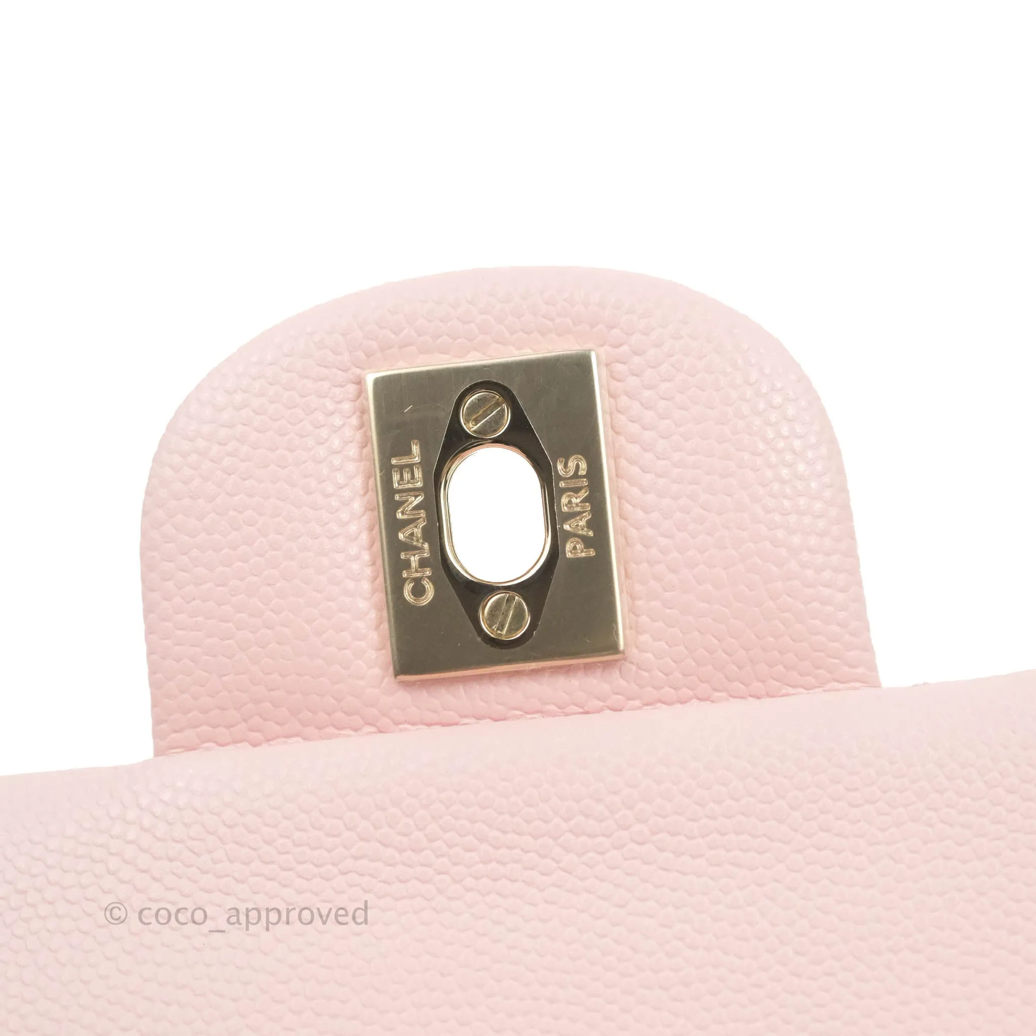 Chanel Classic Small S/M Flap Pink Caviar Gold Hardware 22S