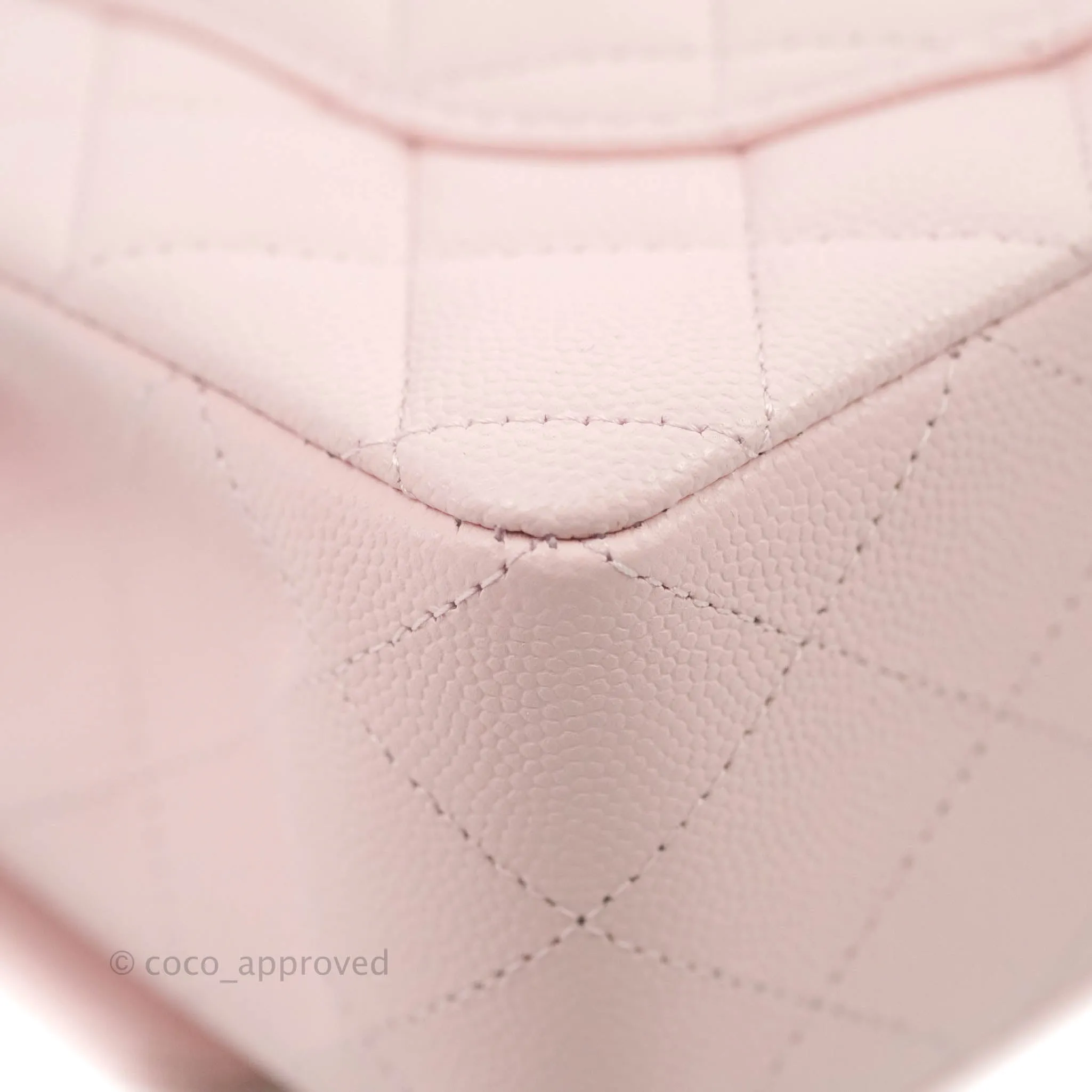 Chanel Classic Small S/M Flap Pink Caviar Gold Hardware 22S