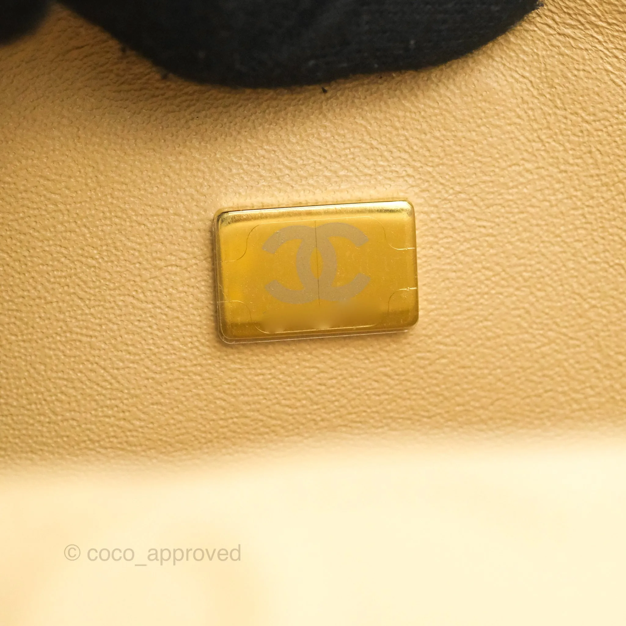 Chanel Classic Small S/M Quilted Flap Beige Caviar Gold Hardware