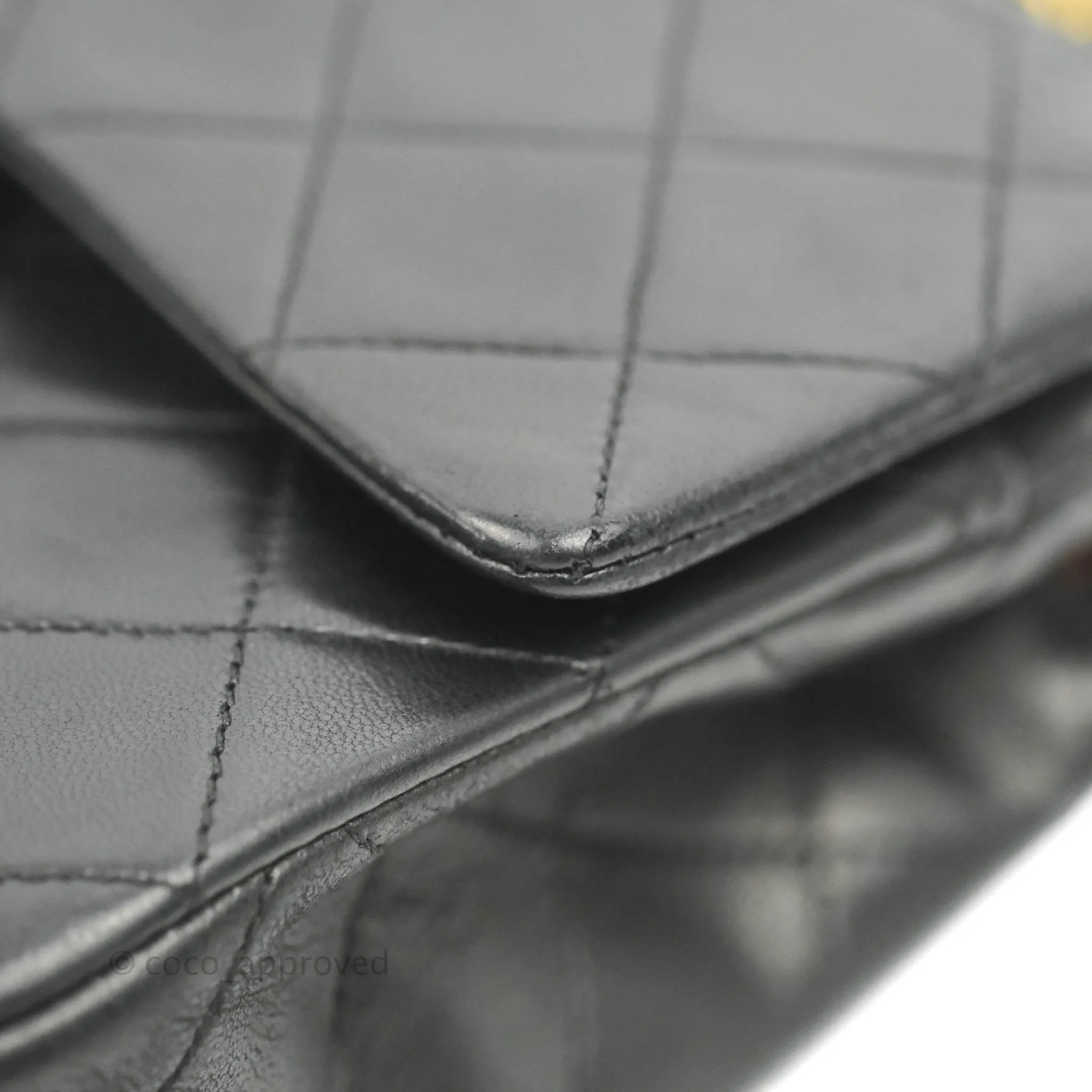 Chanel Classic Vintage Small Flap Black Lambskin 24K Gold Hardware
