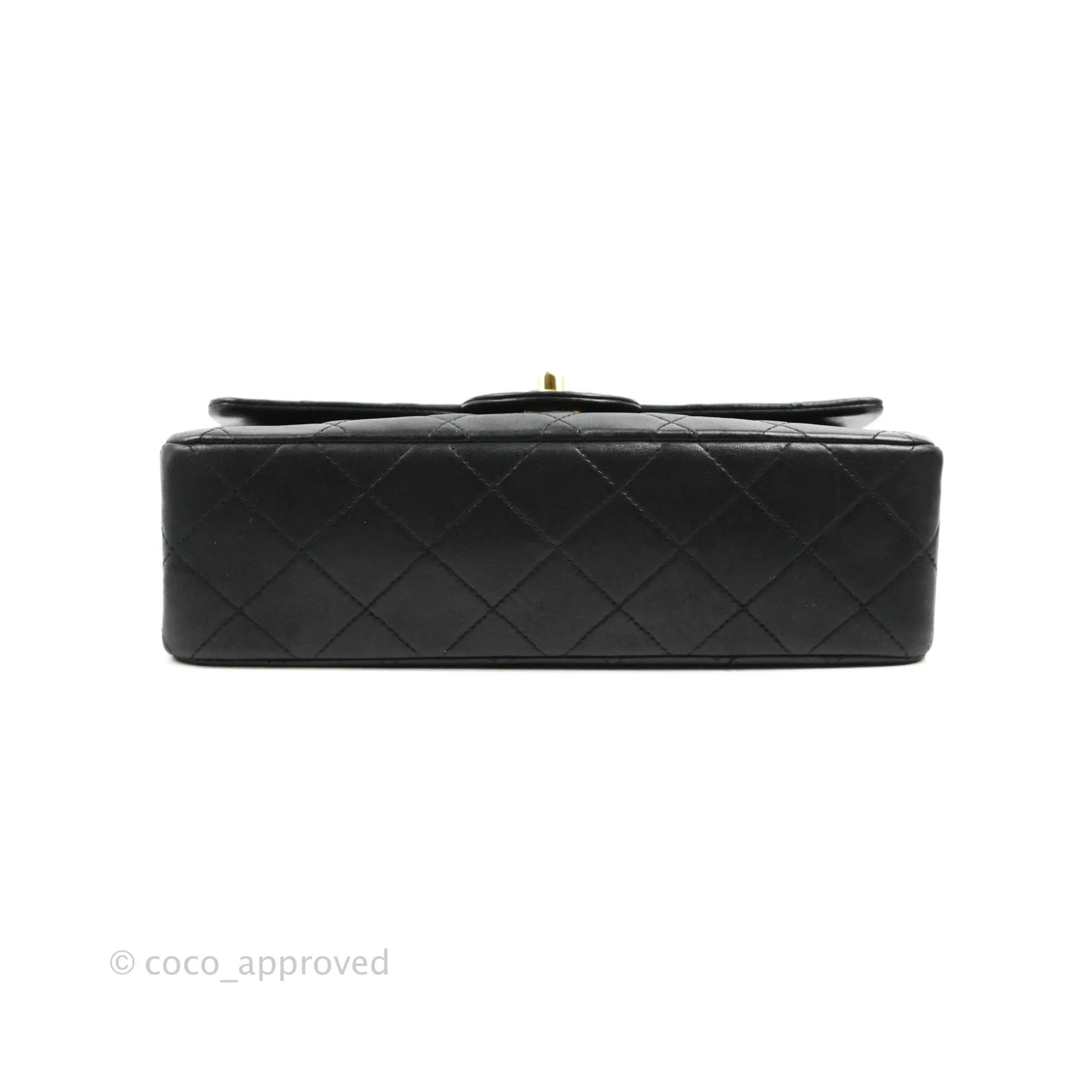 Chanel Classic Vintage Small Flap Black Lambskin 24K Gold Hardware