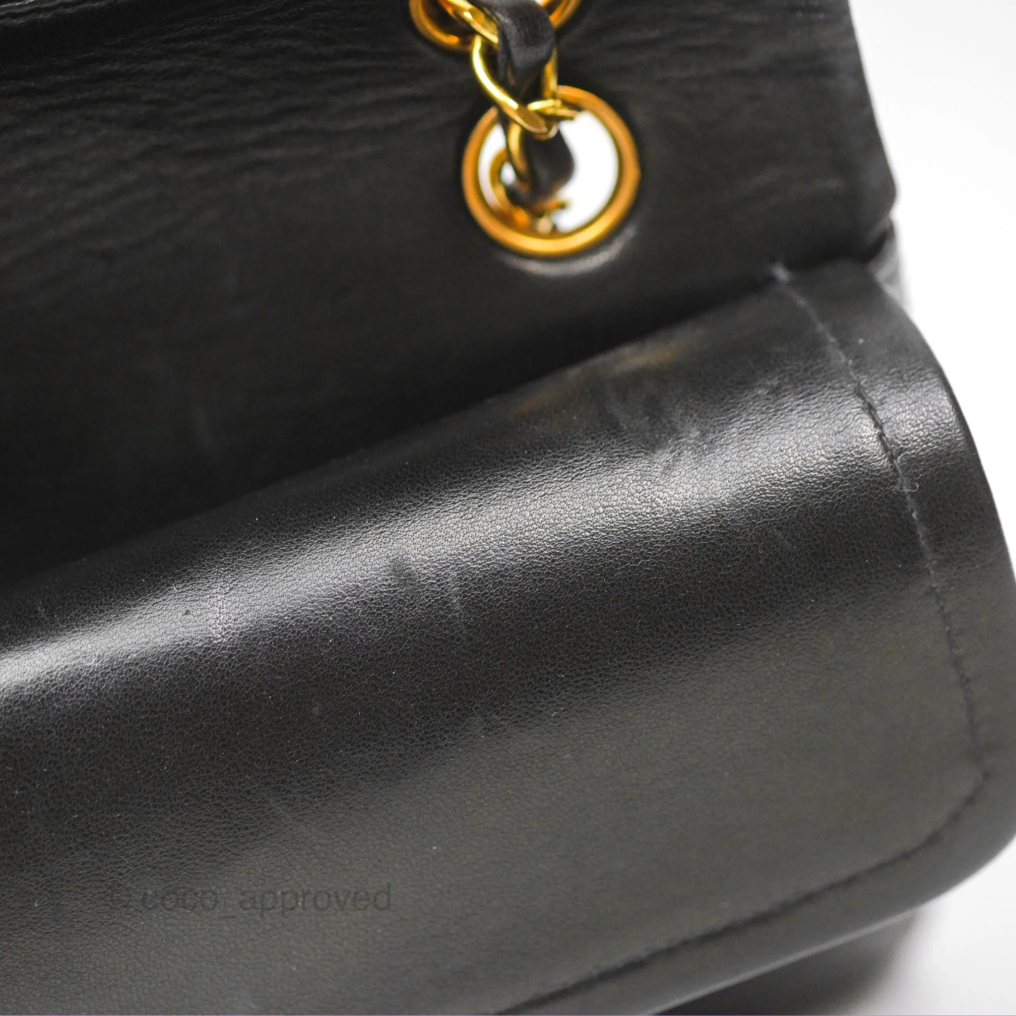 Chanel Classic Vintage Small Flap Black Lambskin 24K Gold Hardware