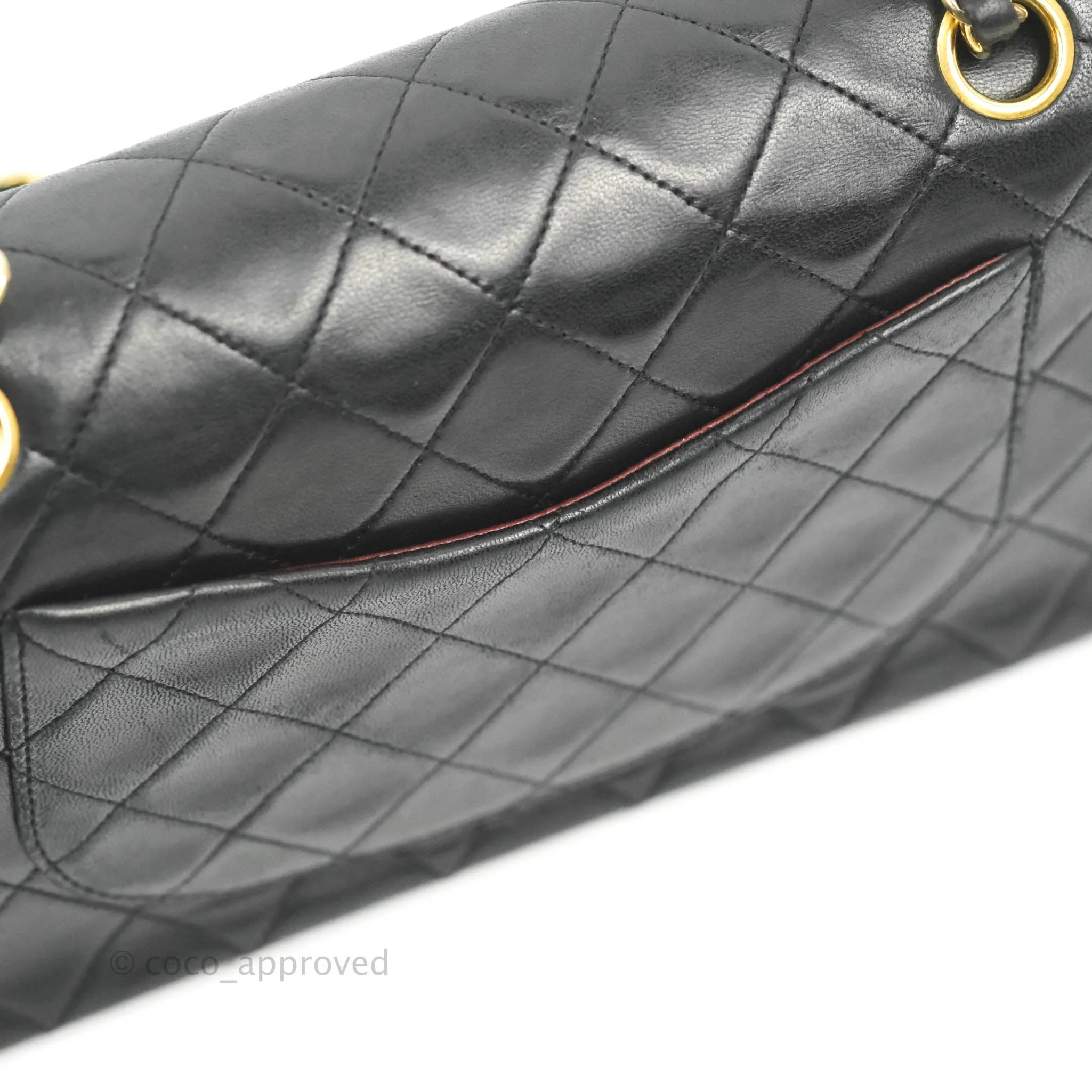 Chanel Classic Vintage Small Flap Black Lambskin 24K Gold Hardware