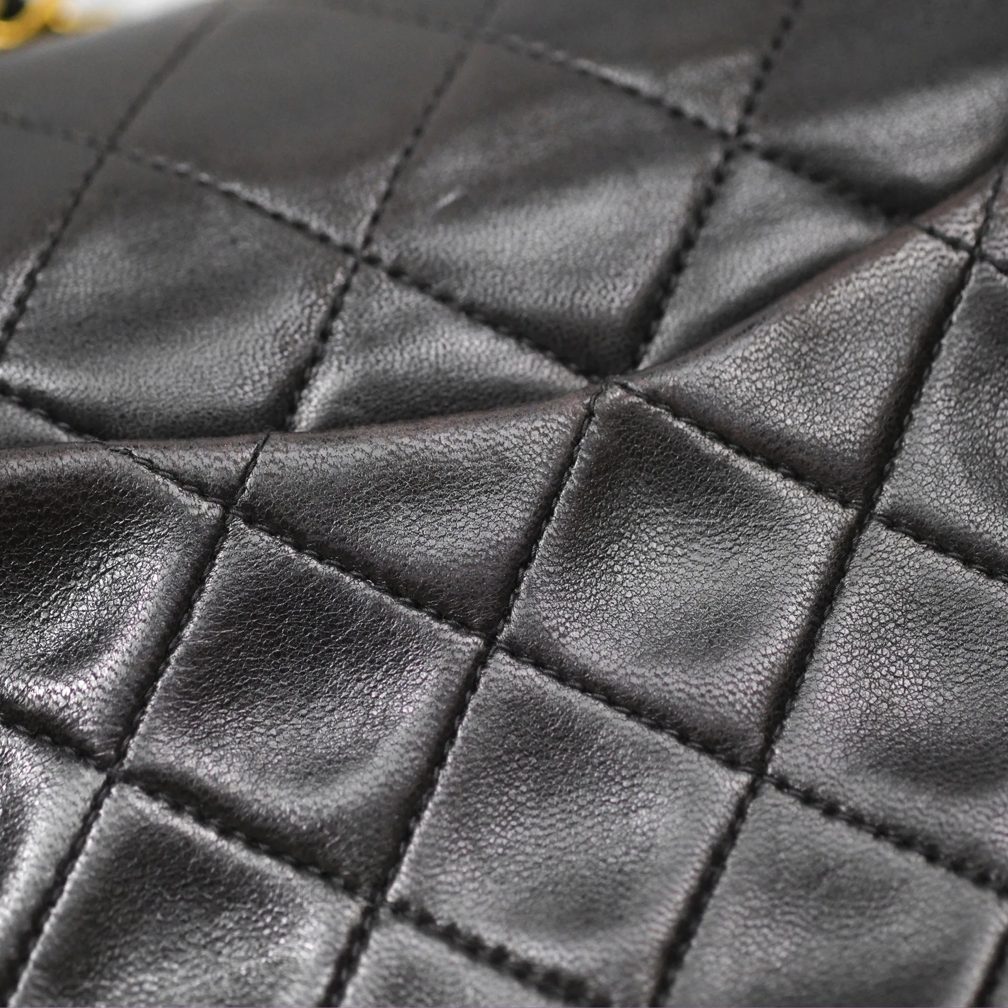 Chanel Classic Vintage Small Flap Black Lambskin 24K Gold Hardware