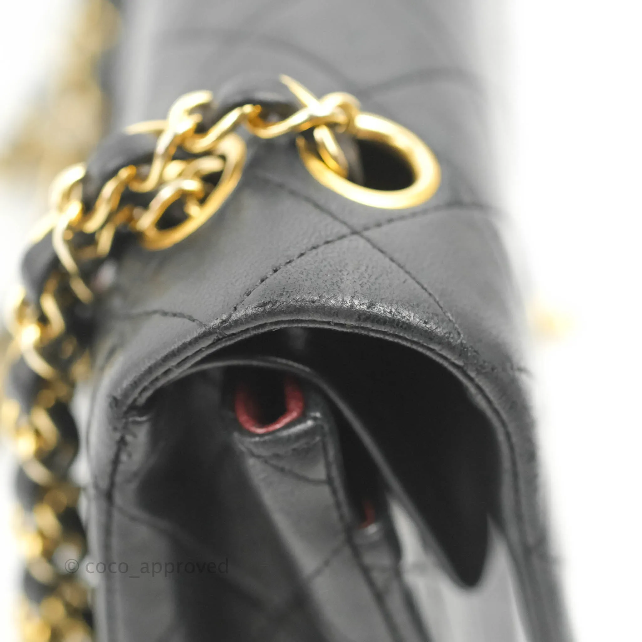 Chanel Classic Vintage Small Flap Black Lambskin 24K Gold Hardware