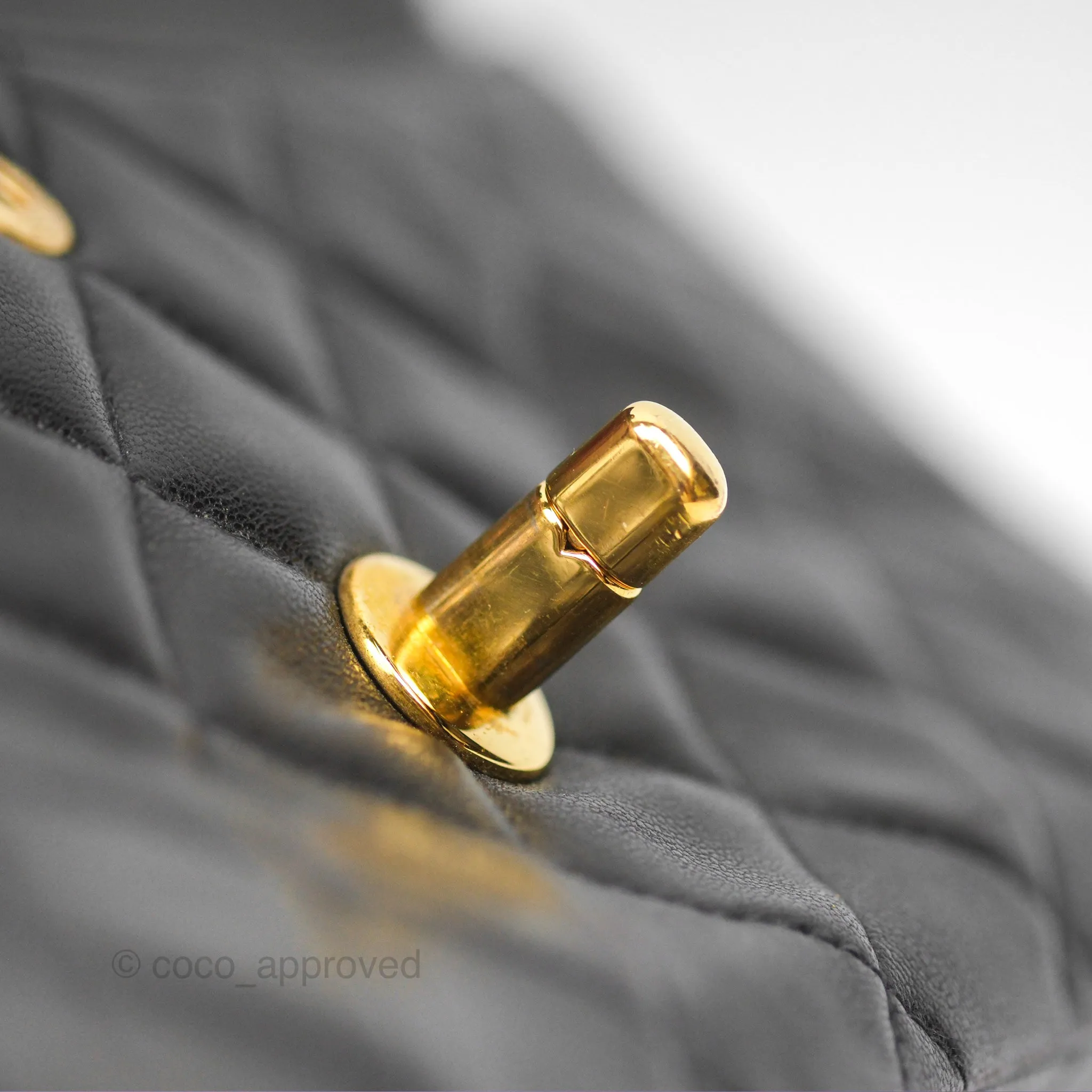 Chanel Classic Vintage Small Flap Black Lambskin 24K Gold Hardware