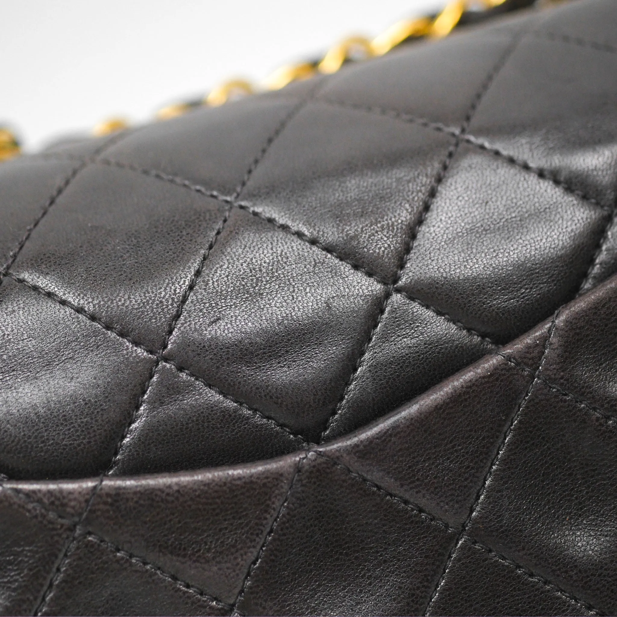Chanel Classic Vintage Small Flap Black Lambskin 24K Gold Hardware