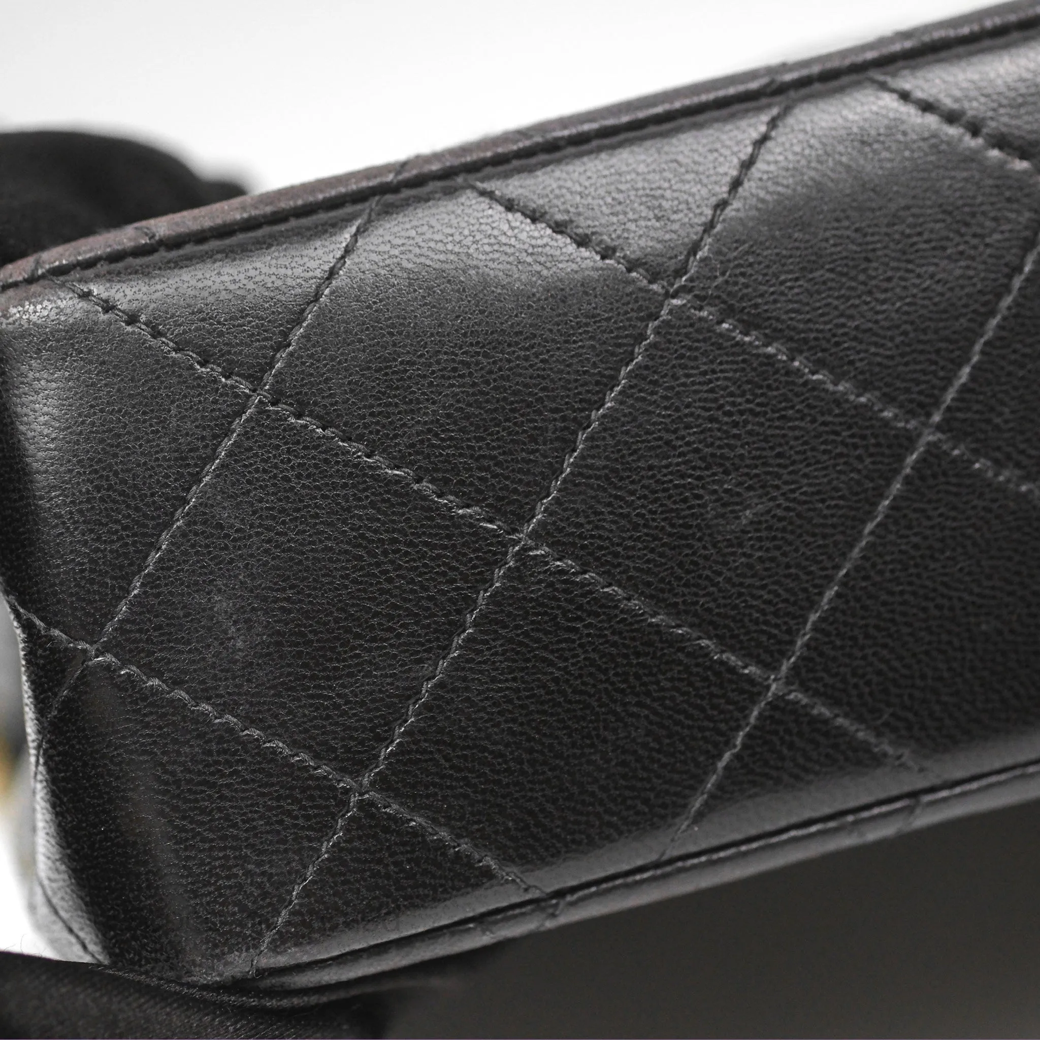 Chanel Classic Vintage Small Flap Black Lambskin 24K Gold Hardware