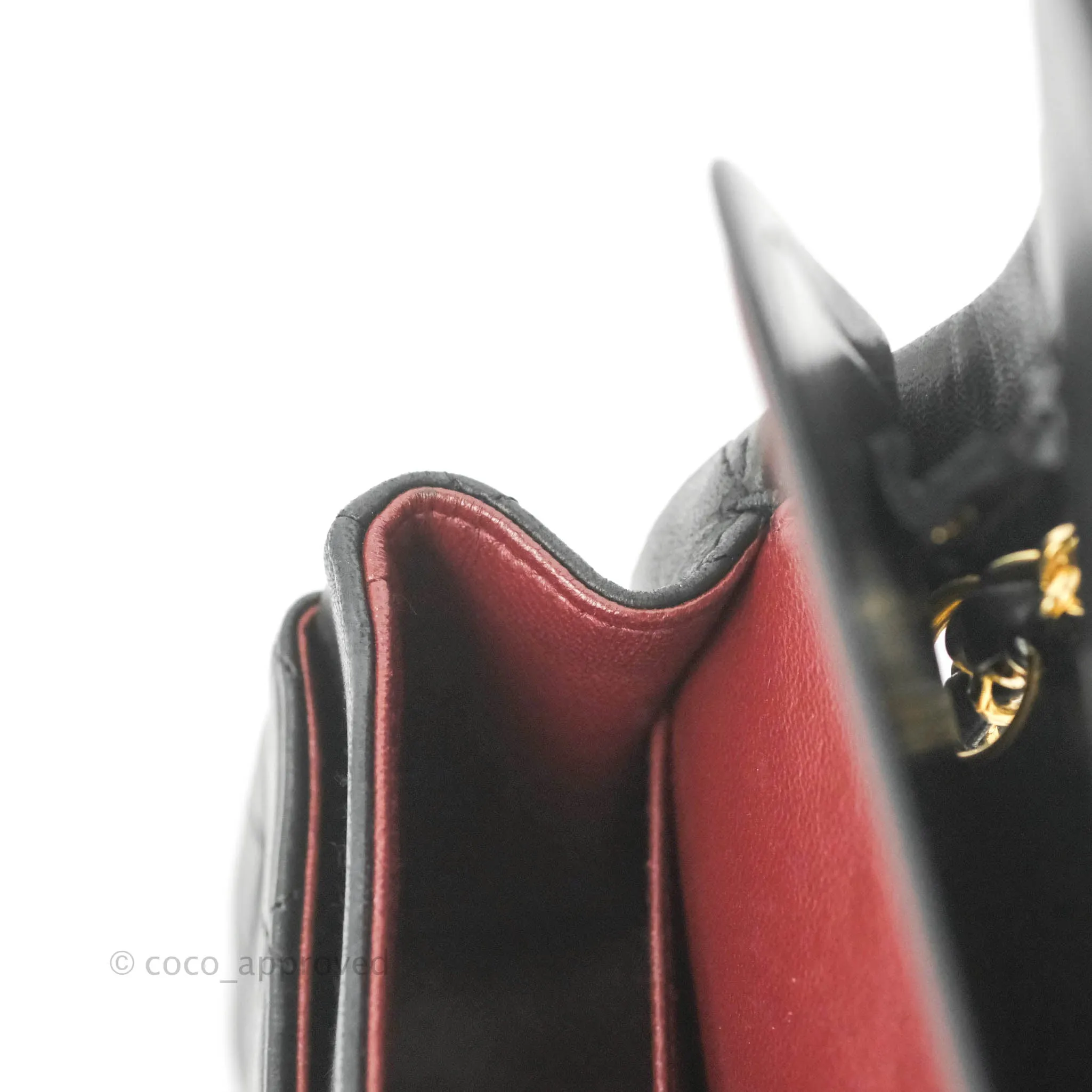 Chanel Classic Vintage Small Flap Black Lambskin 24K Gold Hardware
