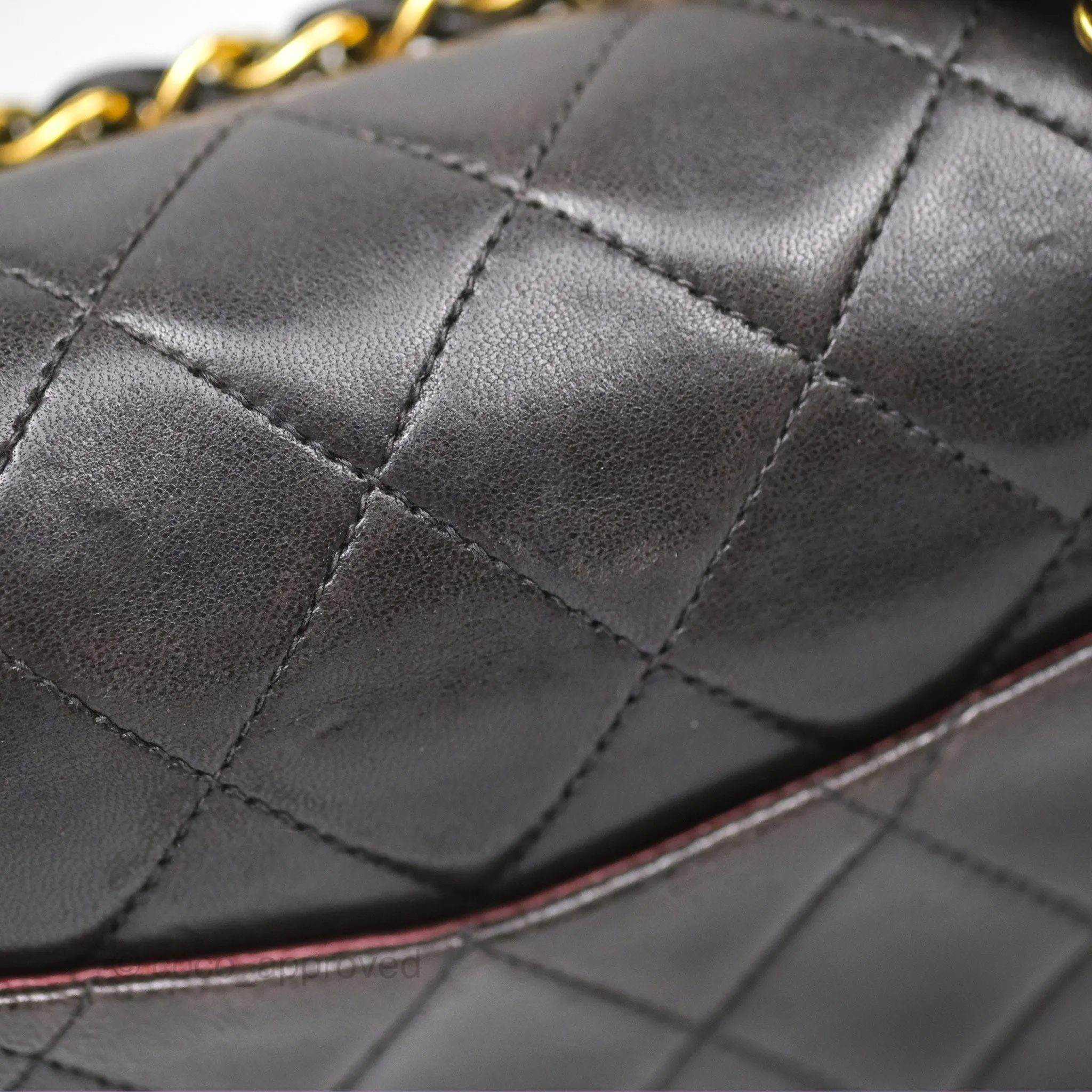 Chanel Classic Vintage Small Flap Black Lambskin 24K Gold Hardware