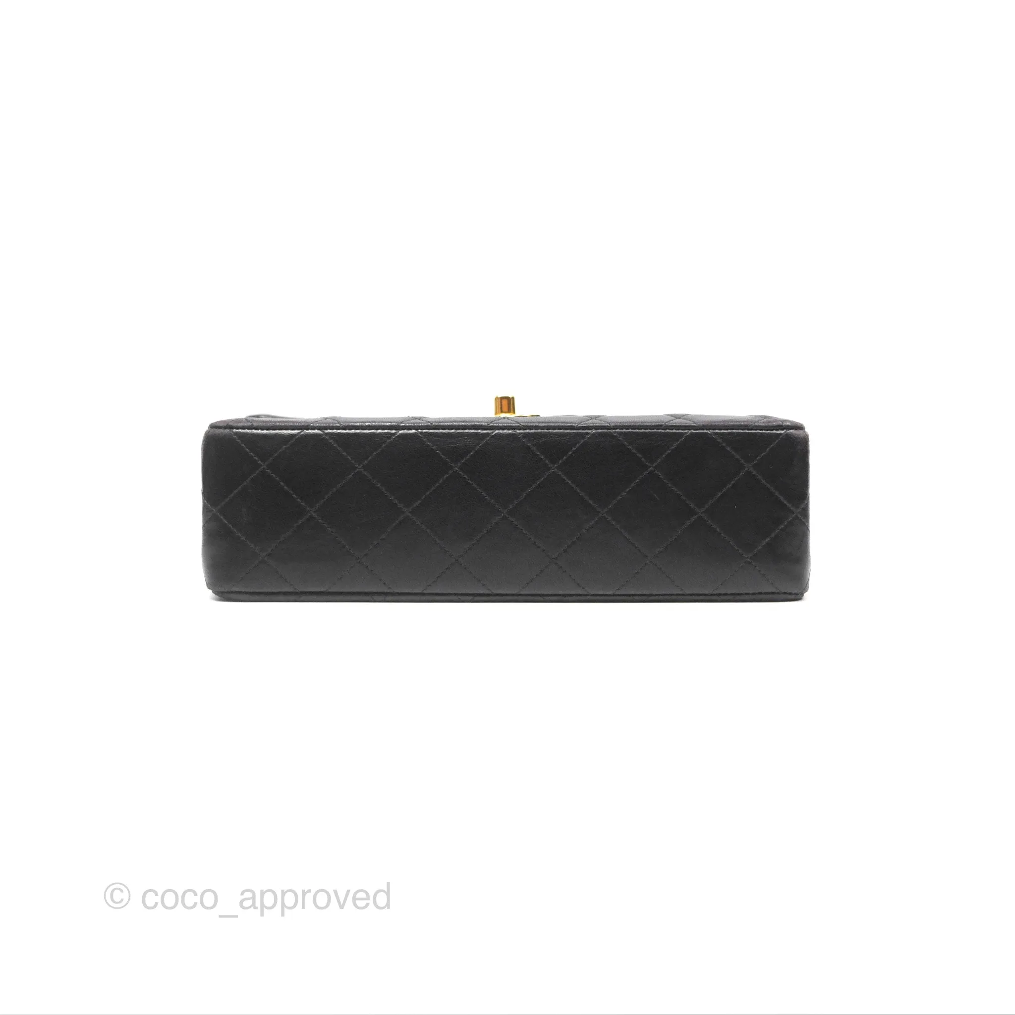 Chanel Classic Vintage Small Flap Black Lambskin 24K Gold Hardware