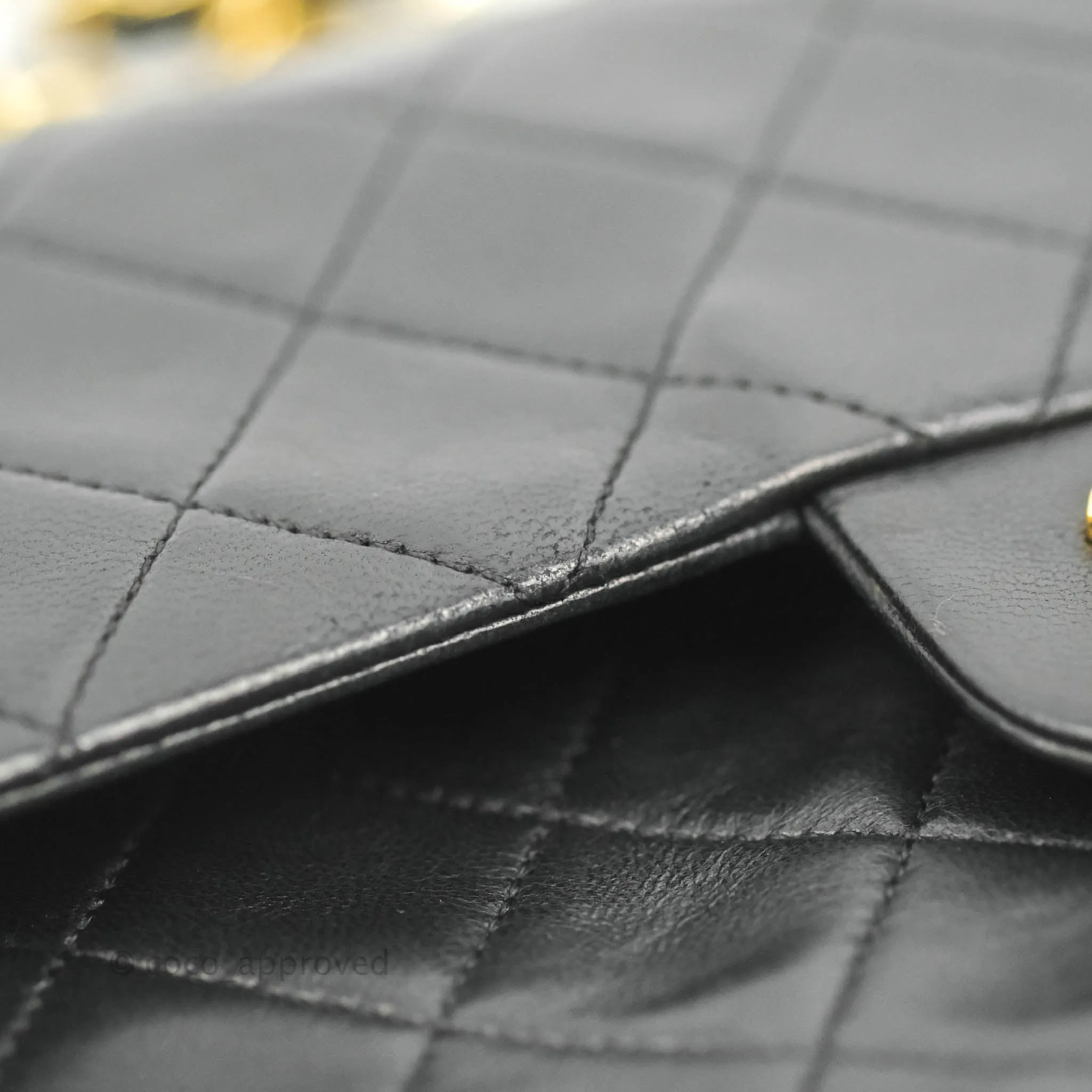 Chanel Classic Vintage Small Flap Black Lambskin 24K Gold Hardware