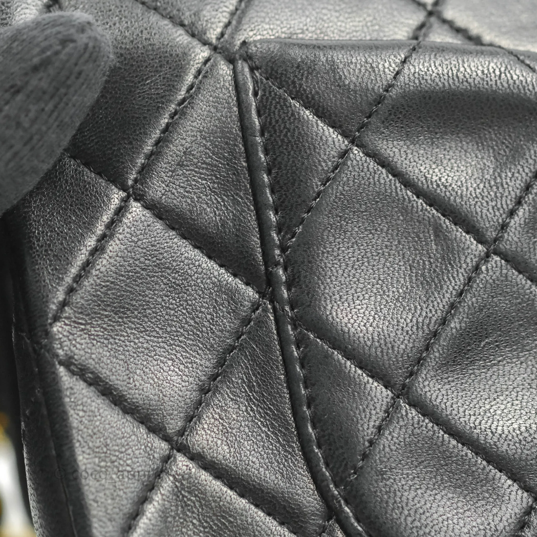 Chanel Classic Vintage Small Flap Black Lambskin 24K Gold Hardware