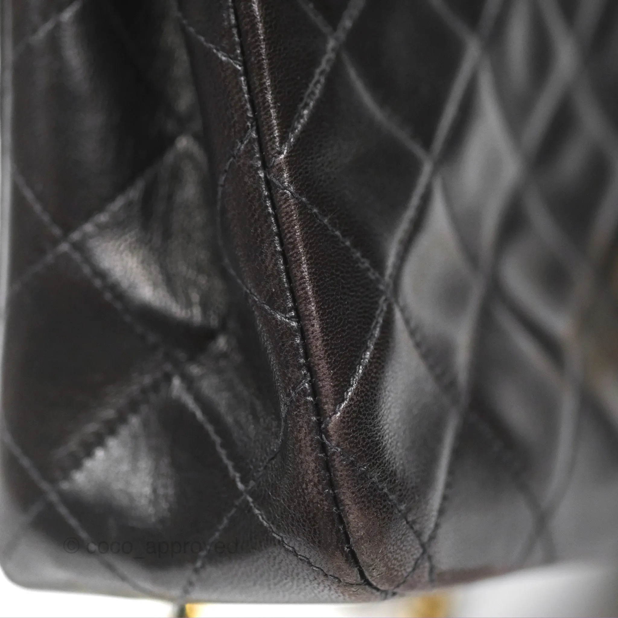 Chanel Classic Vintage Small Flap Black Lambskin 24K Gold Hardware