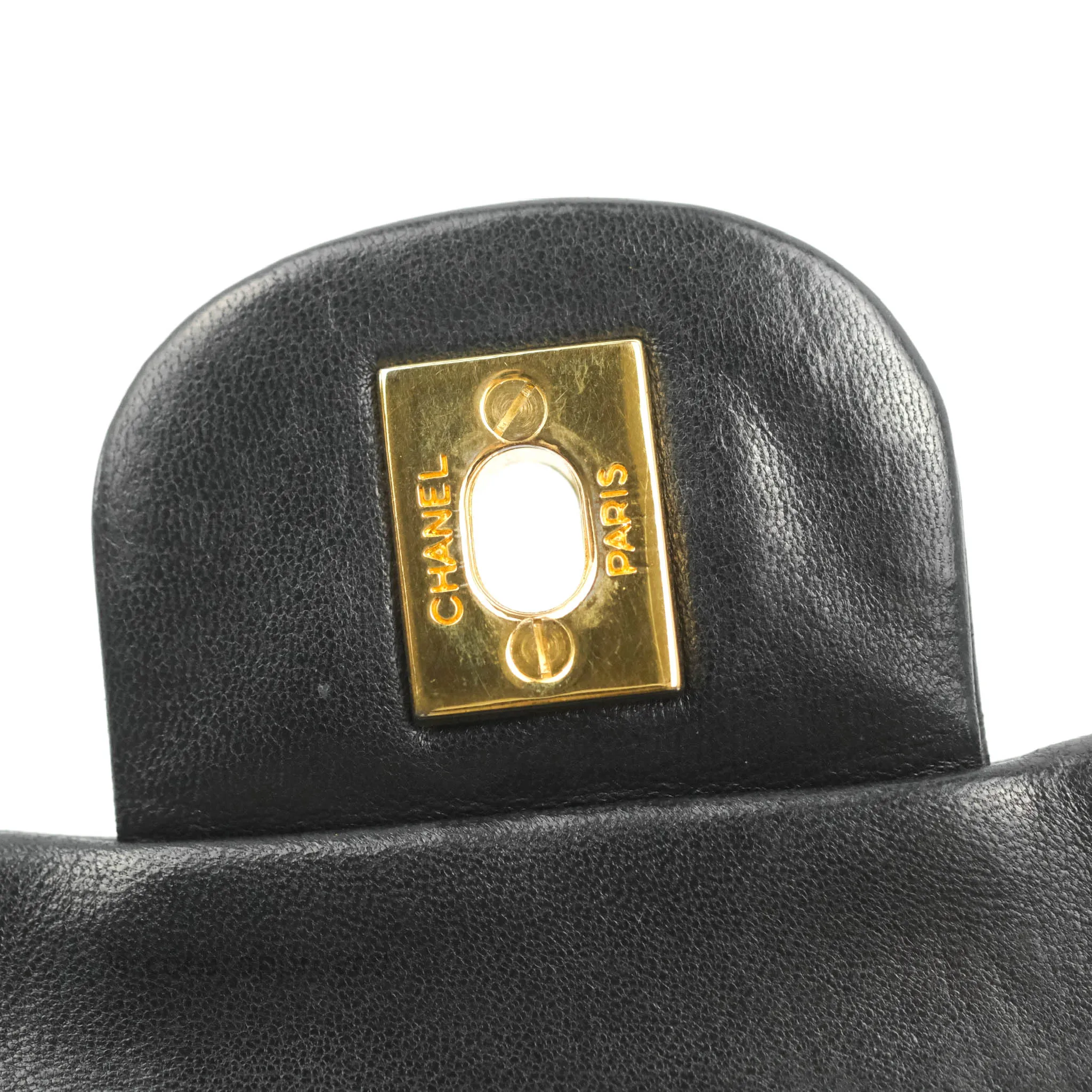 Chanel Classic Vintage Small Flap Black Lambskin 24K Gold Hardware