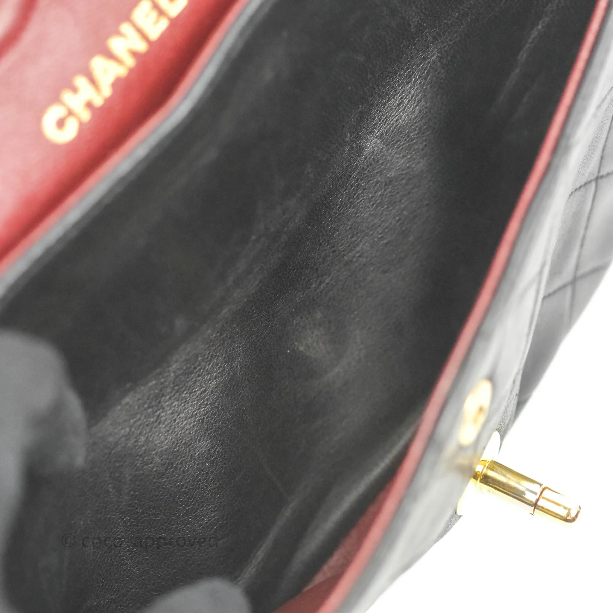 Chanel Classic Vintage Small Flap Black Lambskin 24K Gold Hardware