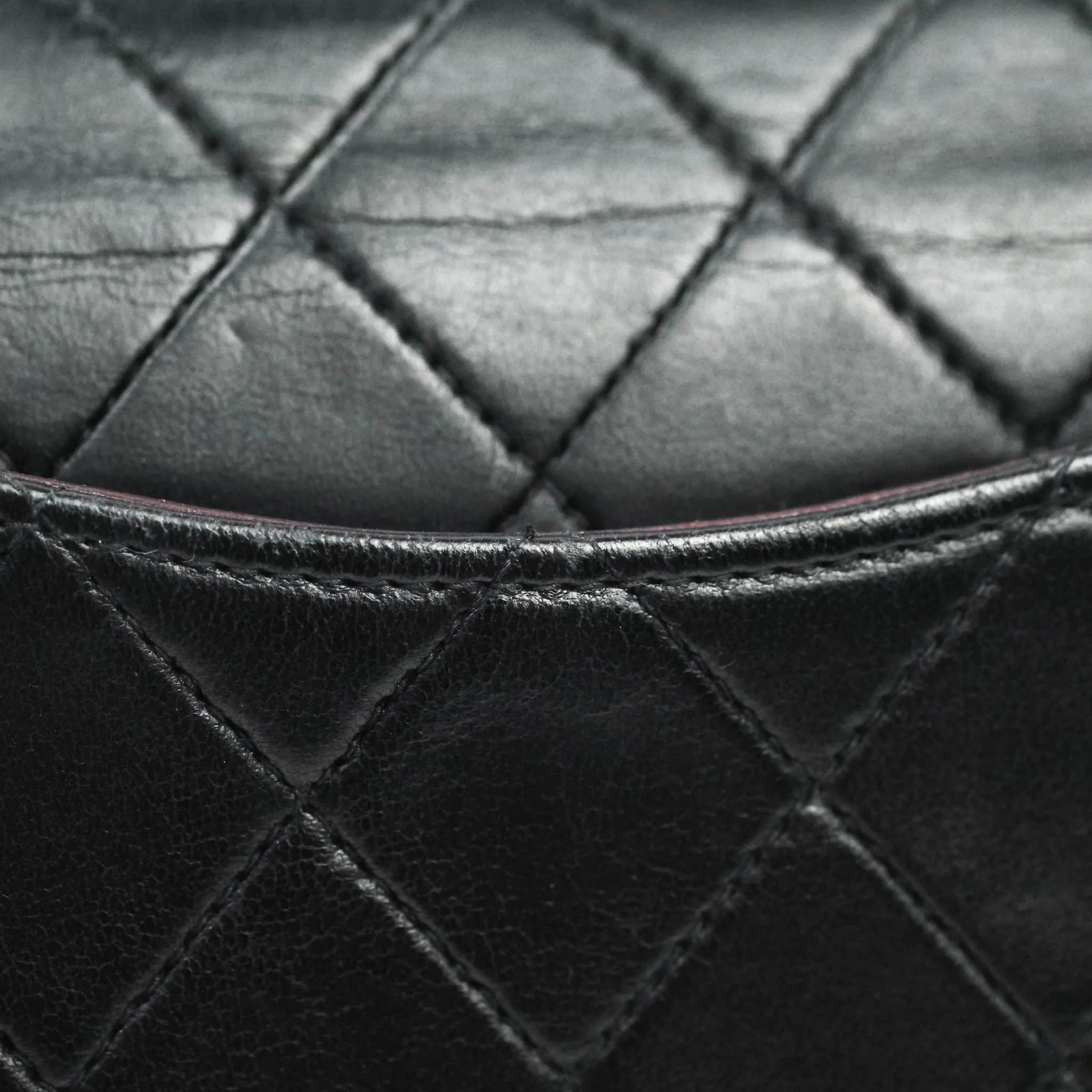 Chanel Classic Vintage Small S/M Flap Black Lambskin 24K Gold Hardware