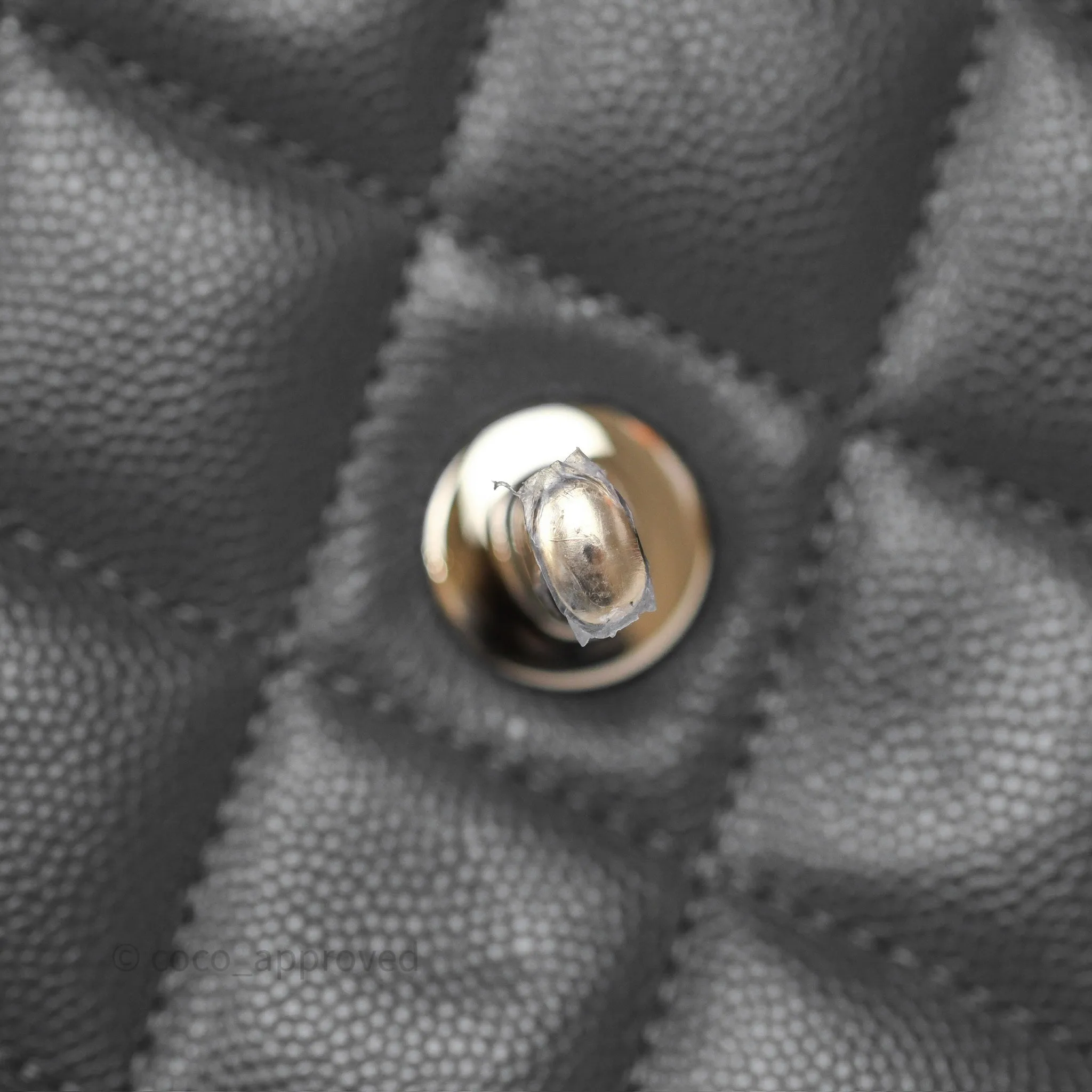 Chanel Jumbo Classic Double Flap Quilted Dark Grey Caviar Gold Hardware⁣⁣