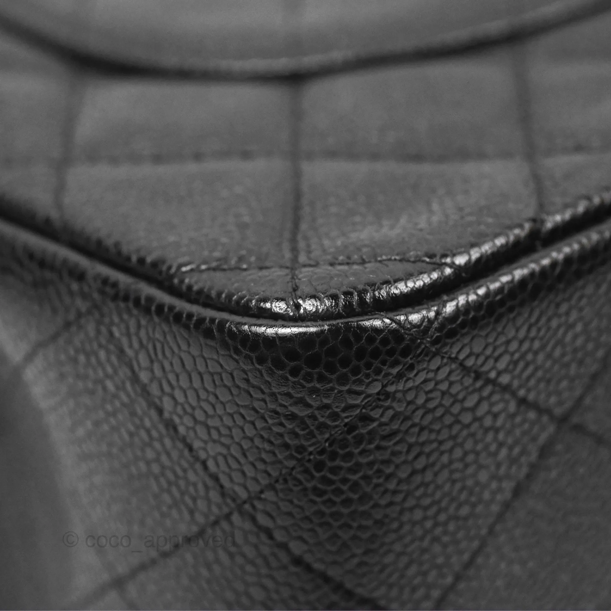 Chanel Jumbo Double Flap Black Caviar Gold Hardware⁣⁣