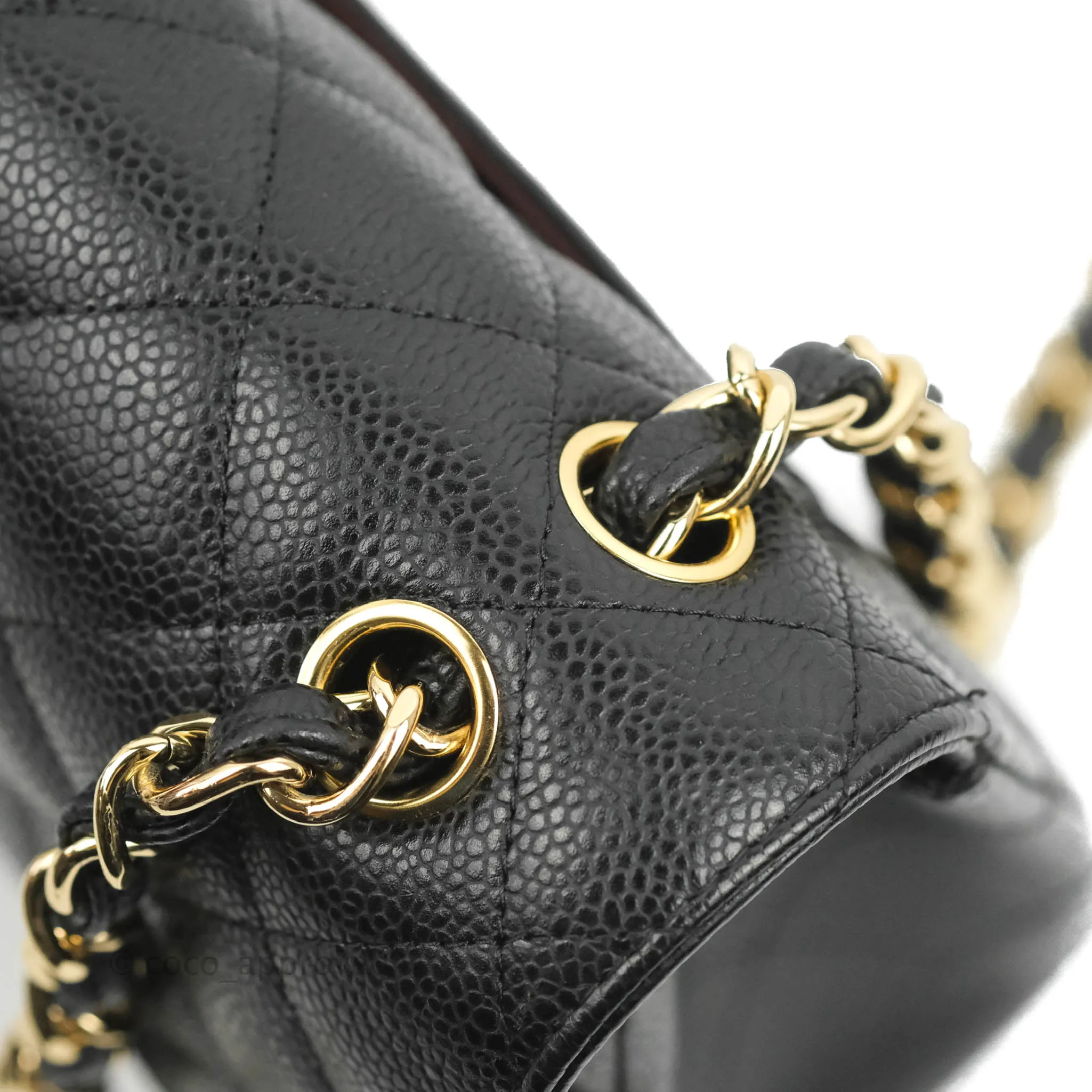 Chanel Jumbo Double Flap Black Caviar Gold Hardware⁣⁣