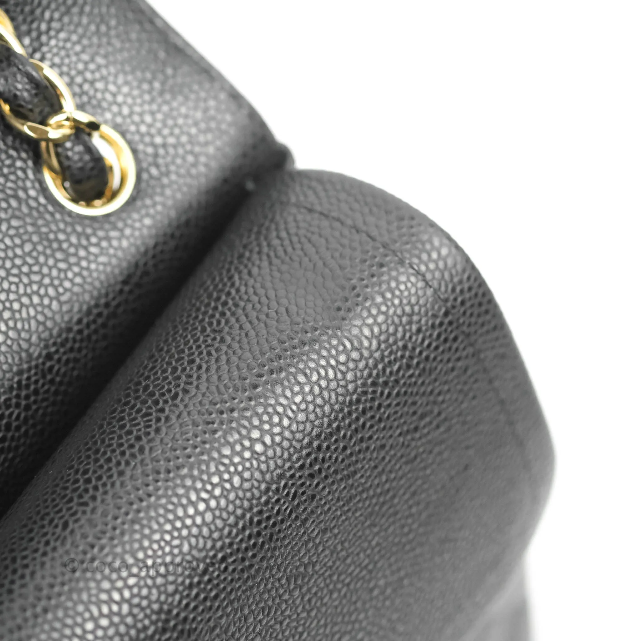 Chanel Jumbo Double Flap Black Caviar Gold Hardware⁣⁣