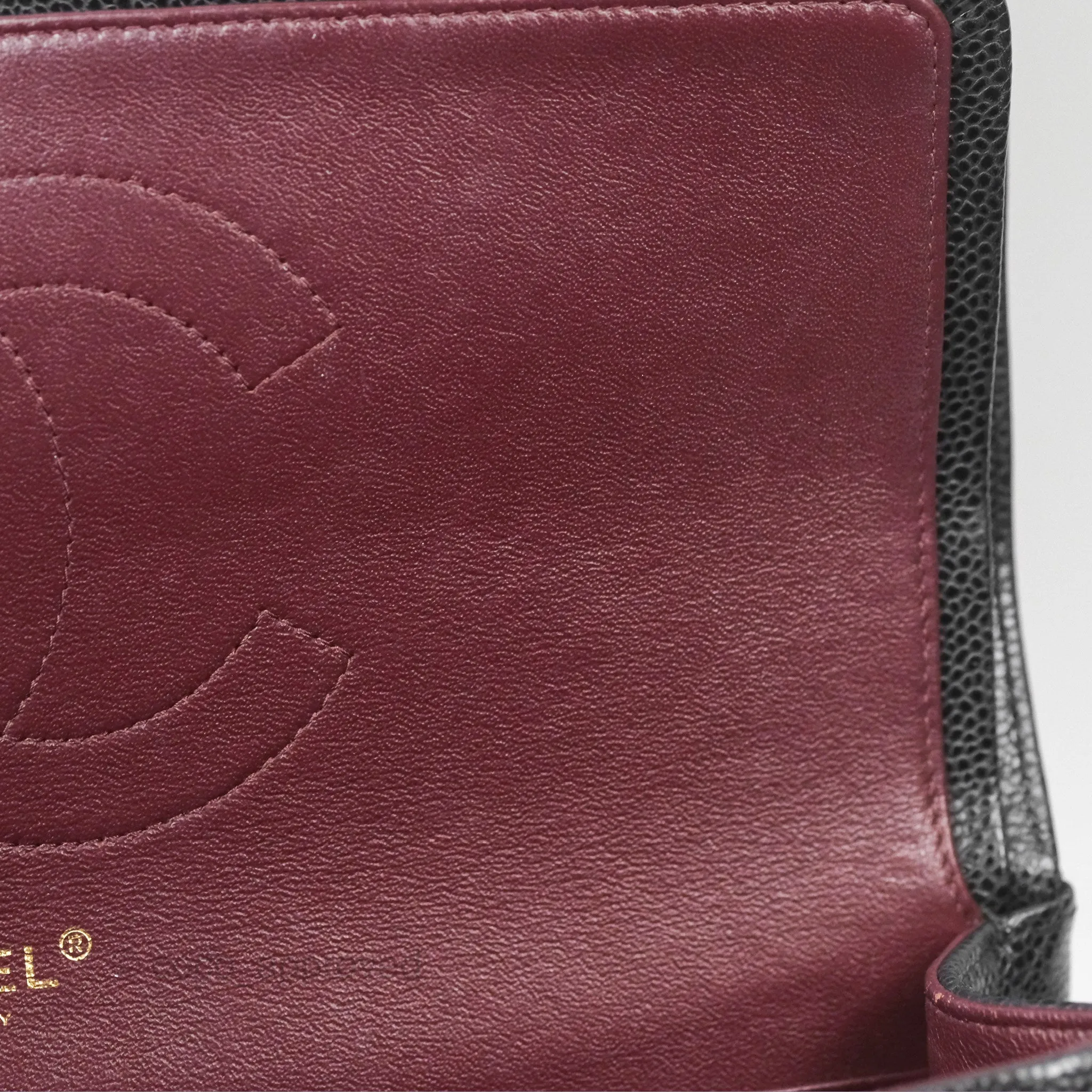 Chanel Jumbo Double Flap Black Caviar Gold Hardware⁣⁣