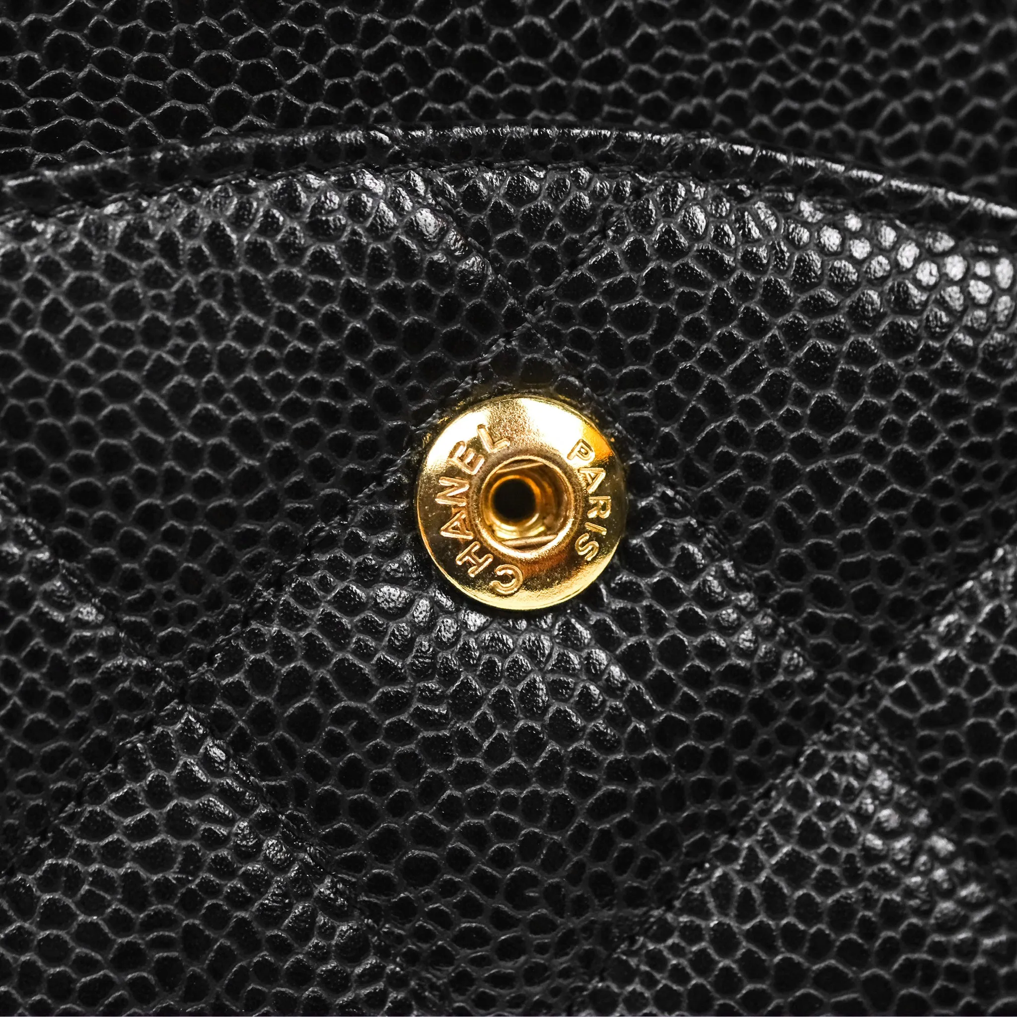 Chanel Jumbo Double Flap Black Caviar Gold Hardware⁣⁣