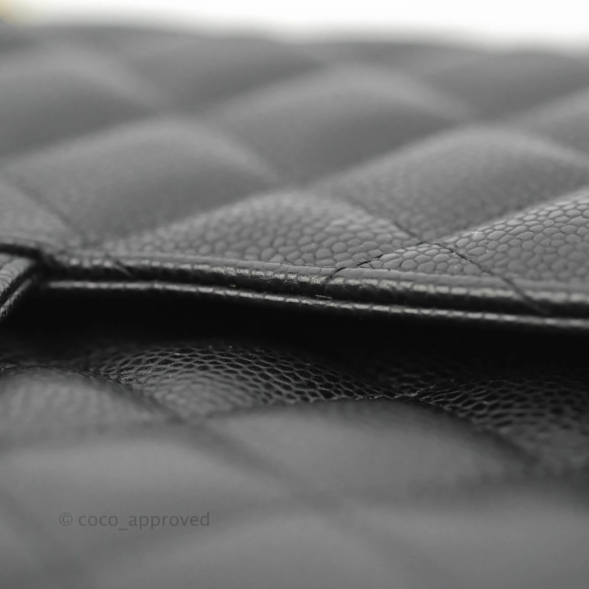 Chanel Jumbo Double Flap Black Caviar Gold Hardware⁣⁣