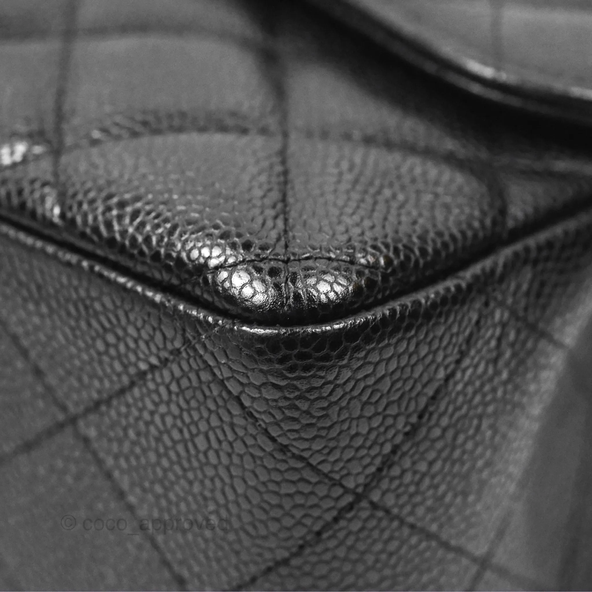Chanel Jumbo Double Flap Black Caviar Gold Hardware⁣⁣