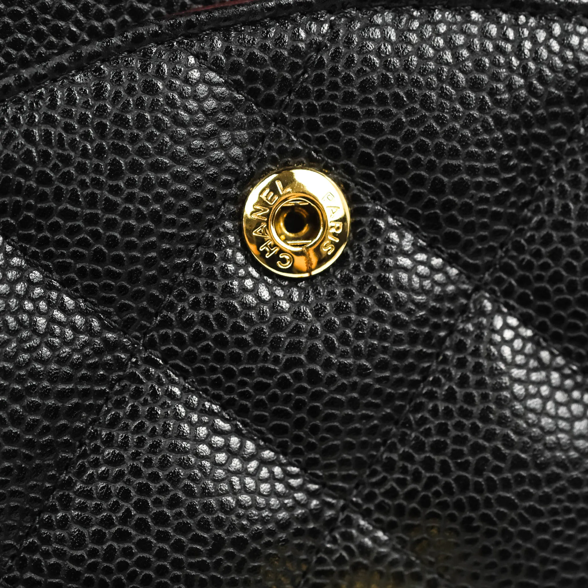 Chanel Jumbo Double Flap Black Caviar Gold Hardware⁣⁣