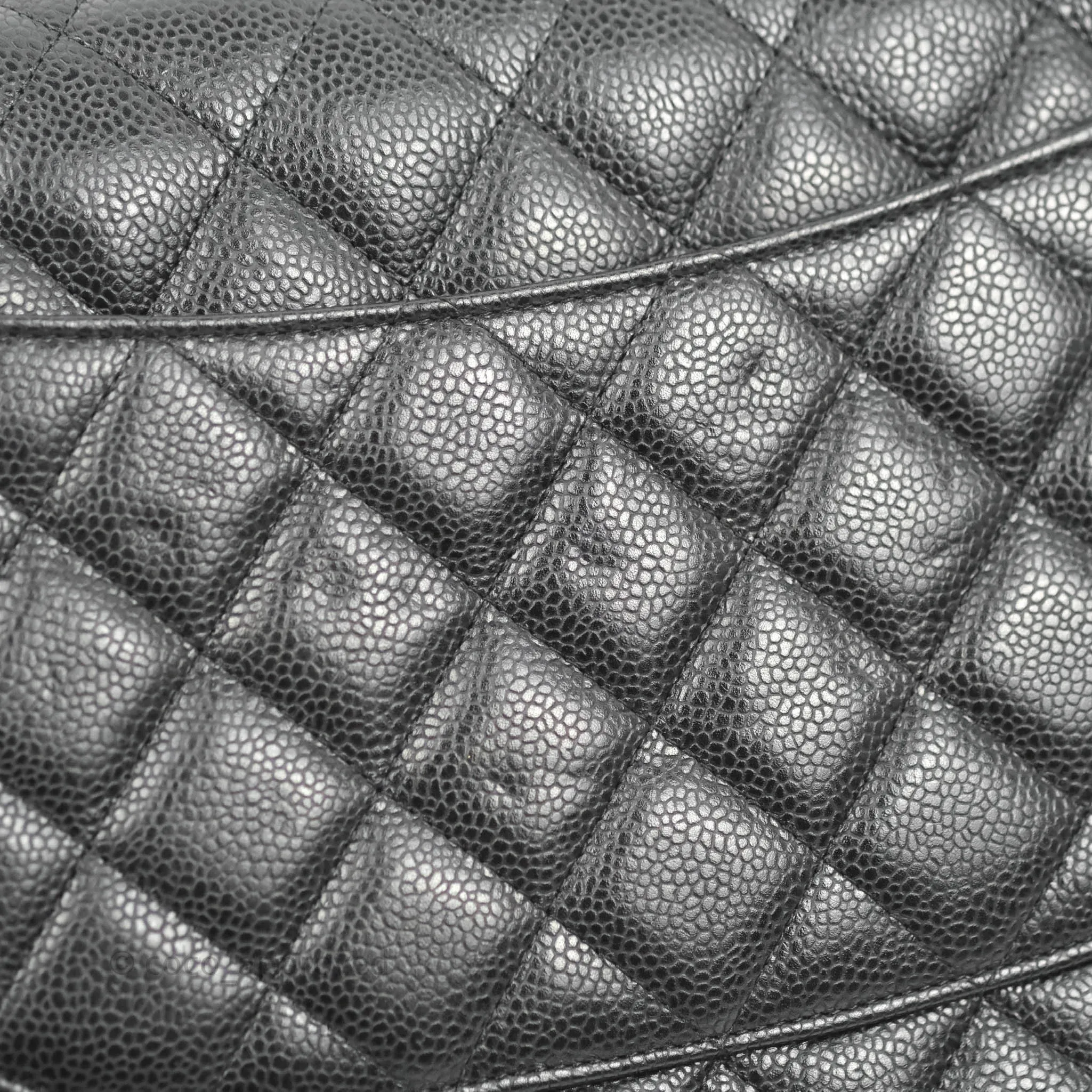 Chanel Jumbo Double Flap Black Caviar Gold Hardware⁣⁣