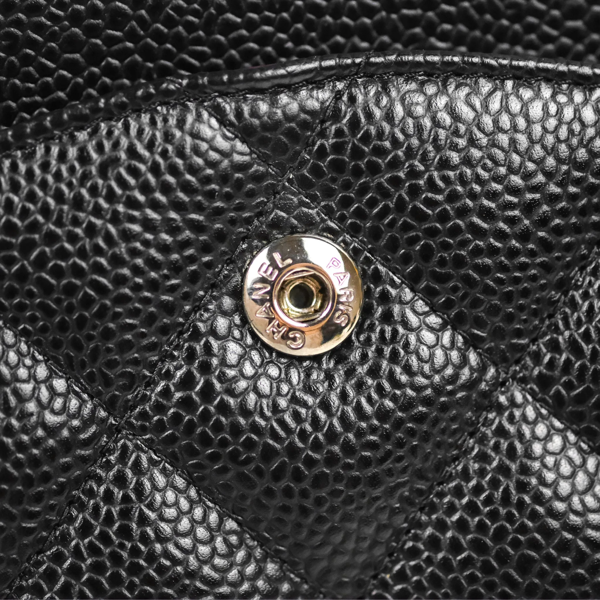 Chanel Jumbo Double Flap Black Caviar Silver Hardware⁣⁣