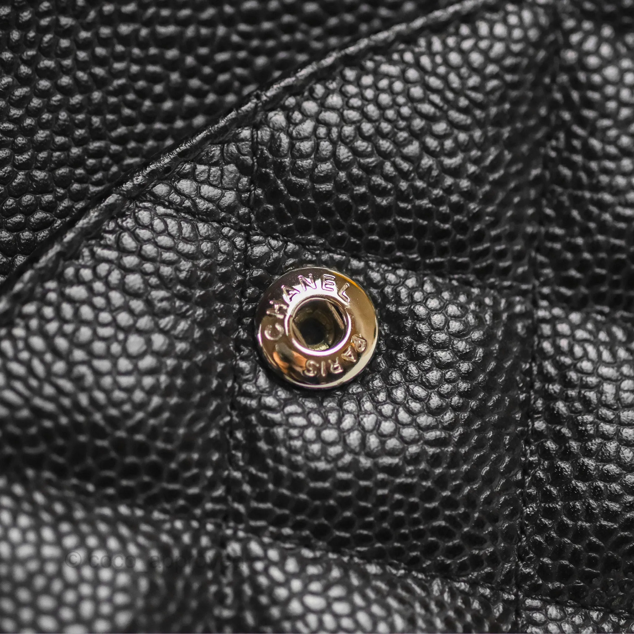 Chanel Jumbo Double Flap Black Caviar Silver Hardware⁣⁣