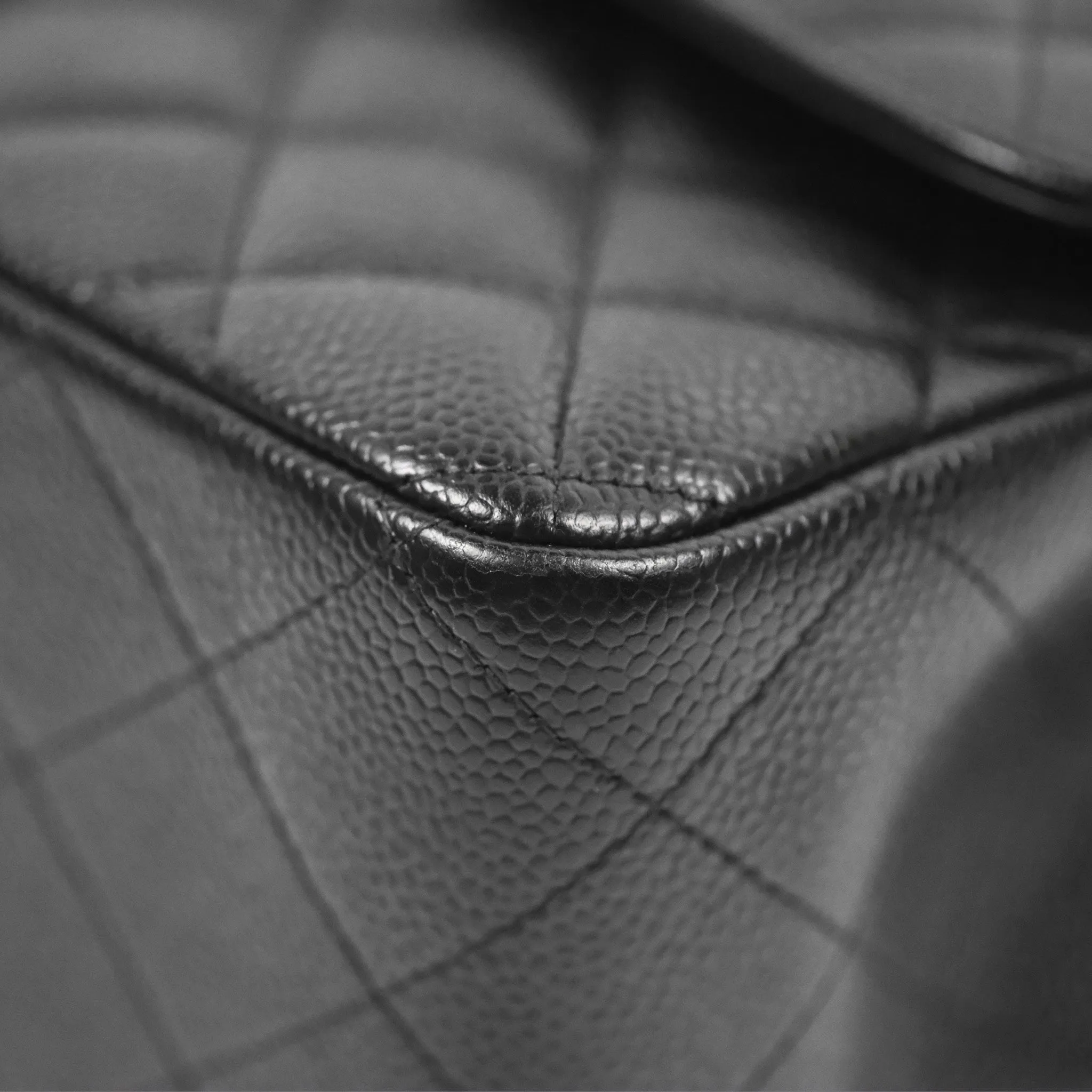 Chanel Jumbo Double Flap Black Caviar Silver Hardware⁣⁣