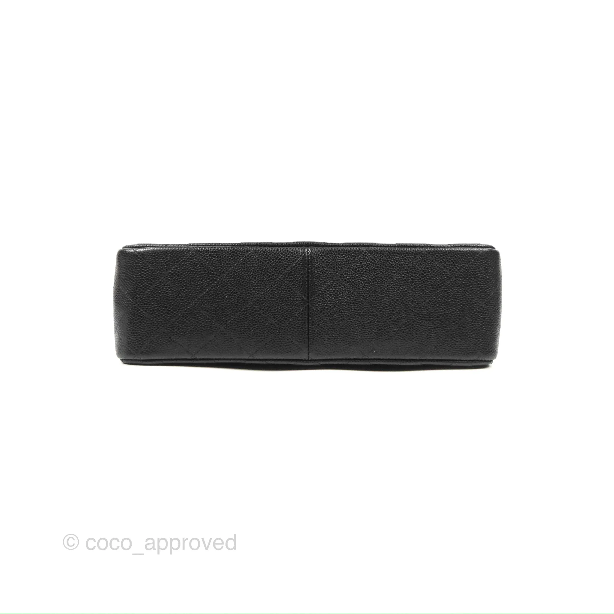 Chanel Jumbo Double Flap Black Caviar Silver Hardware⁣⁣