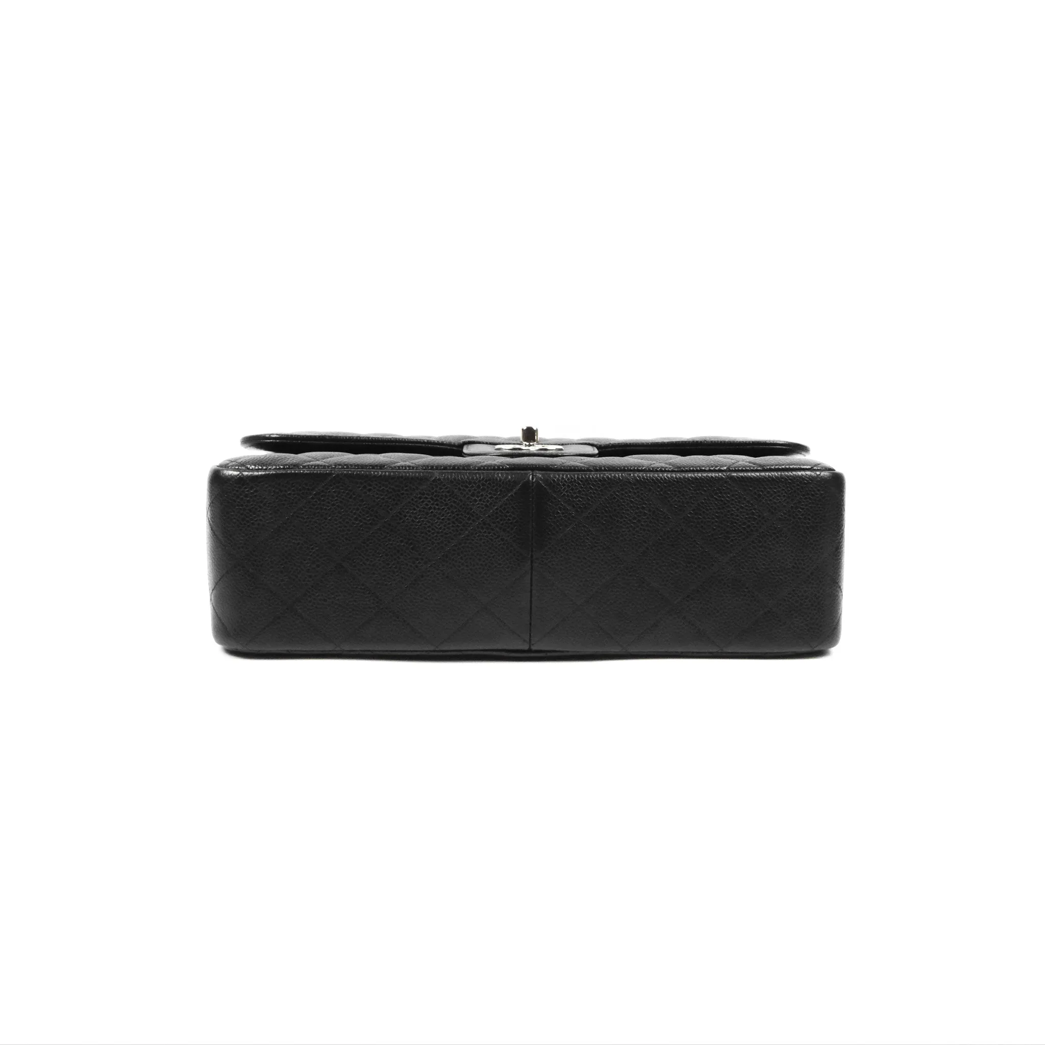 Chanel Jumbo Double Flap Black Caviar Silver Hardware⁣⁣