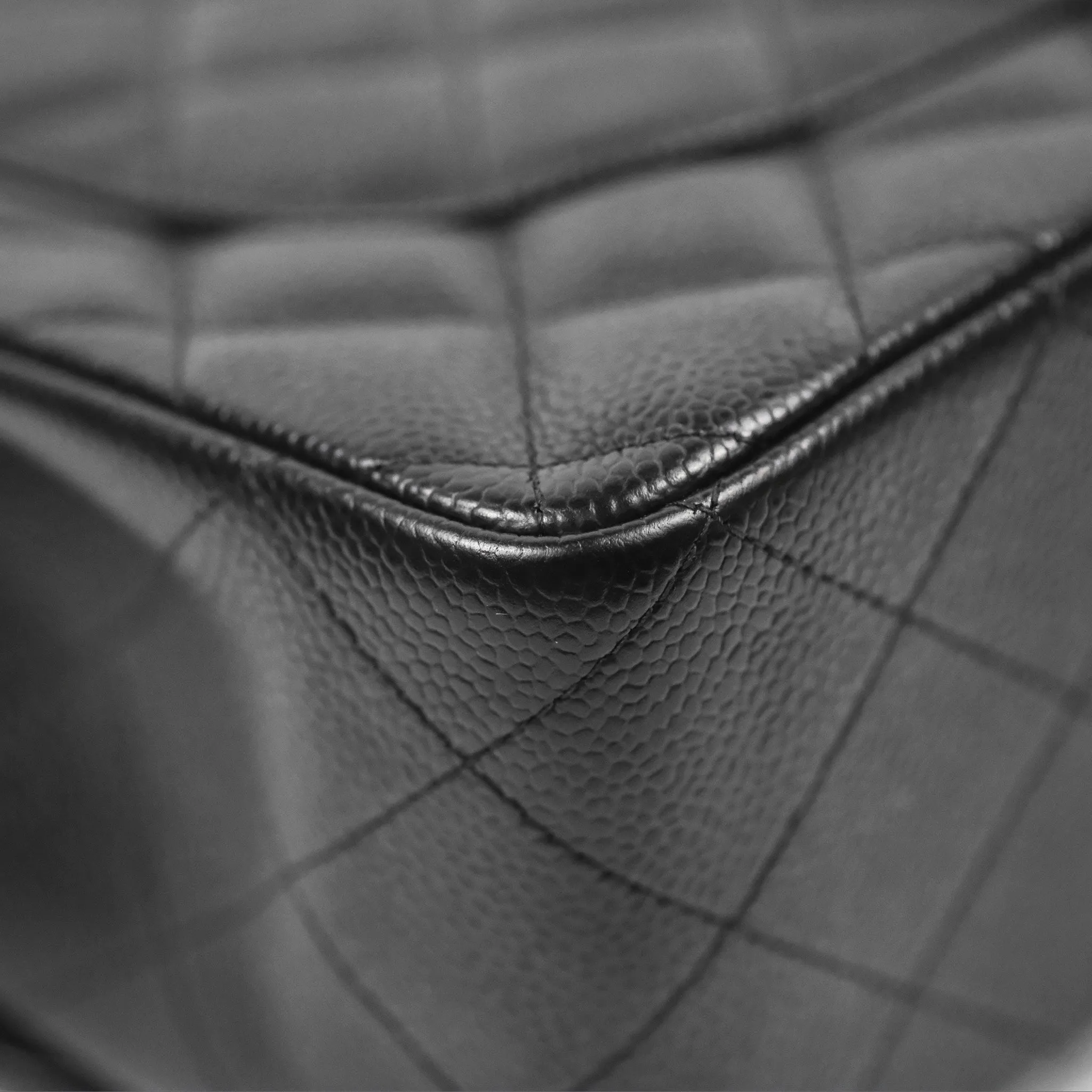 Chanel Jumbo Double Flap Black Caviar Silver Hardware⁣⁣
