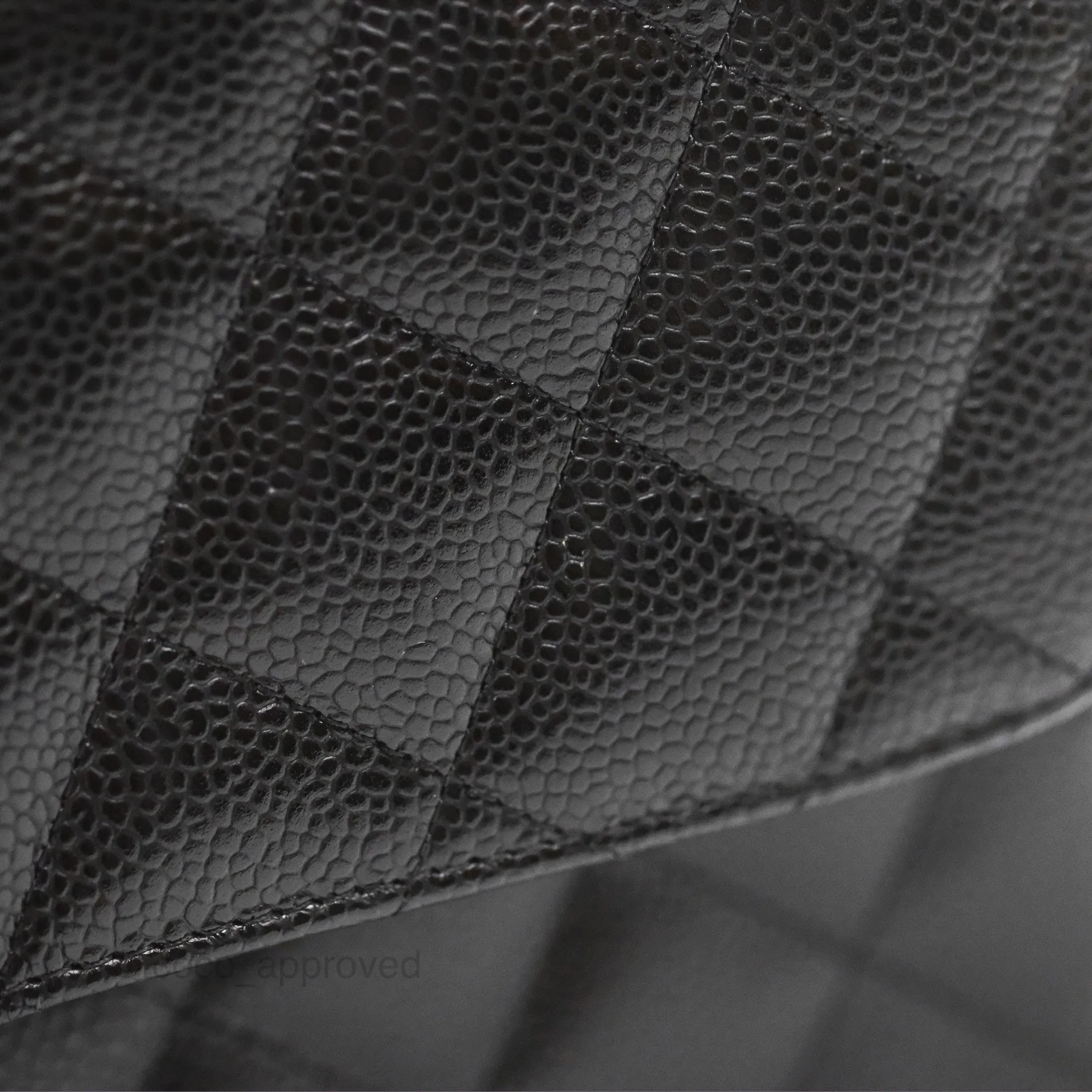 Chanel Jumbo Double Flap Quilted Black Caviar Silver Hardware