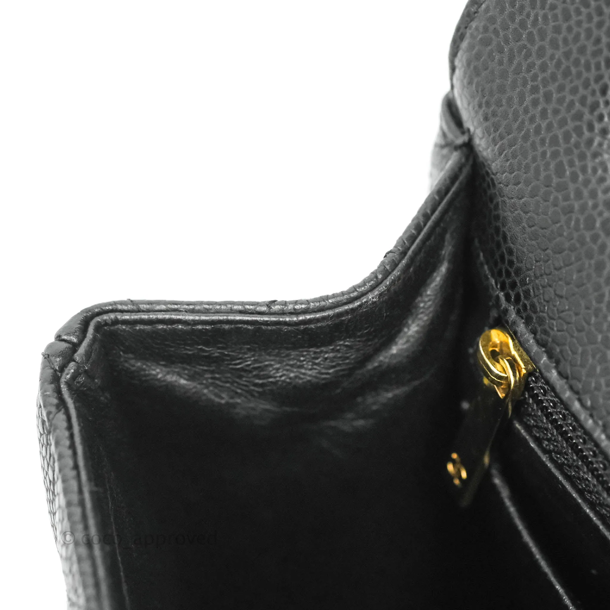 Chanel Jumbo Single Flap Black Caviar Gold Hardware