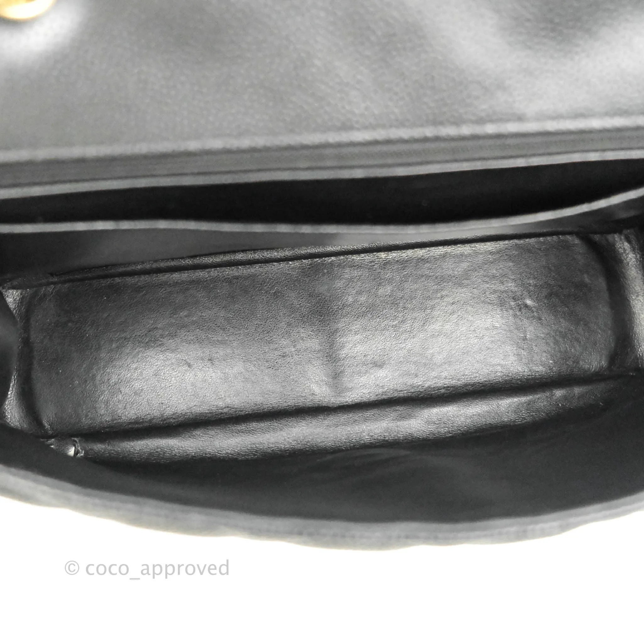 Chanel Jumbo Single Flap Black Caviar Gold Hardware
