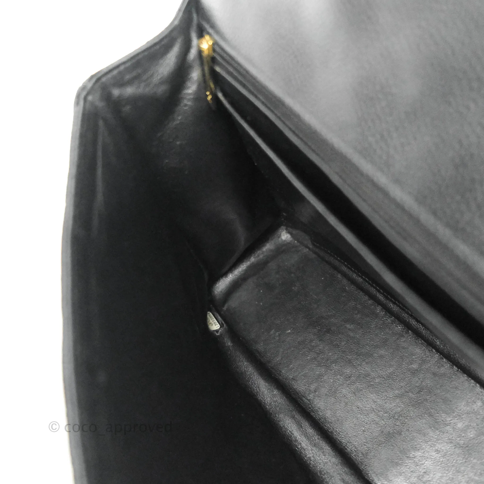 Chanel Jumbo Single Flap Black Caviar Gold Hardware