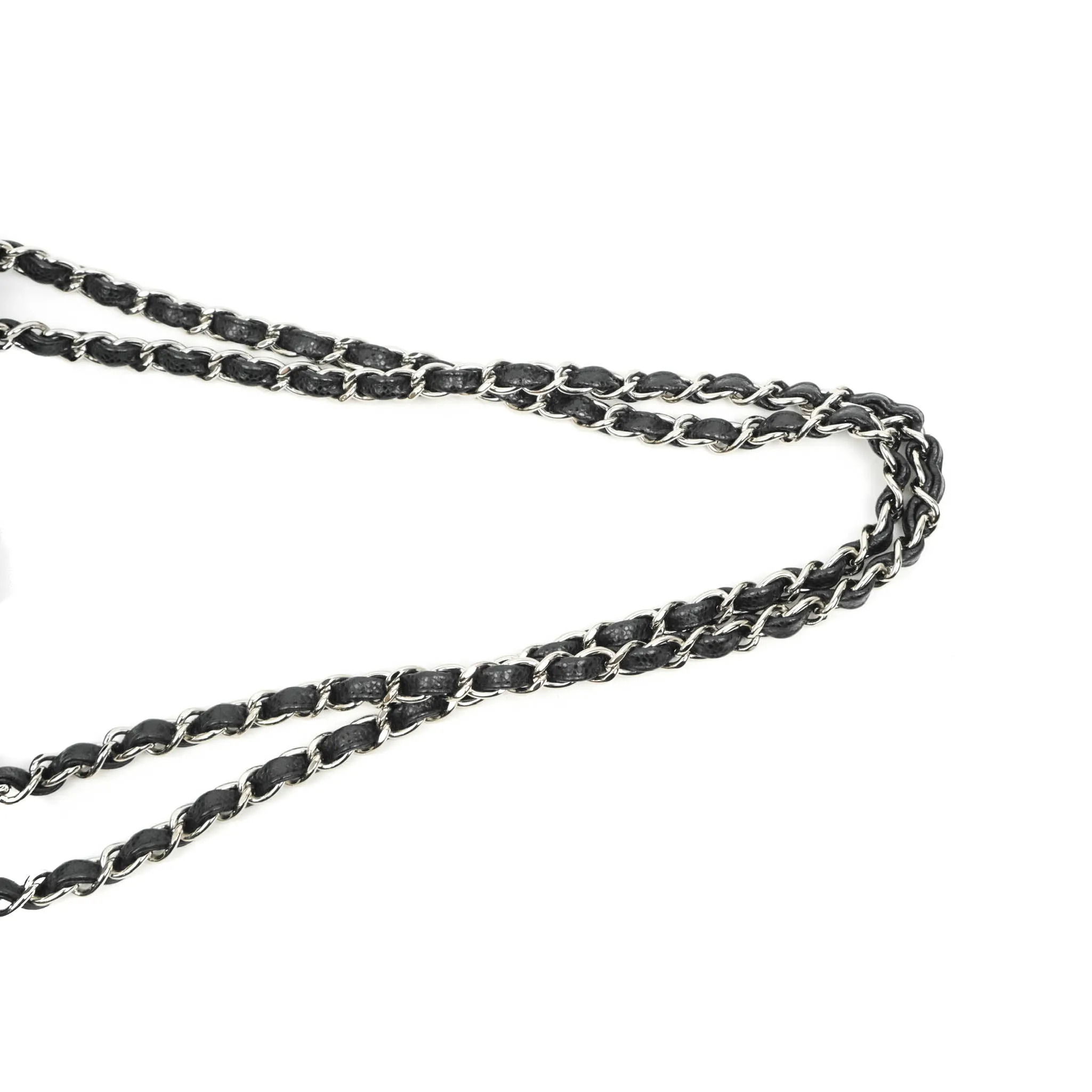 Chanel Jumbo Single Flap Black Caviar Silver Hardware