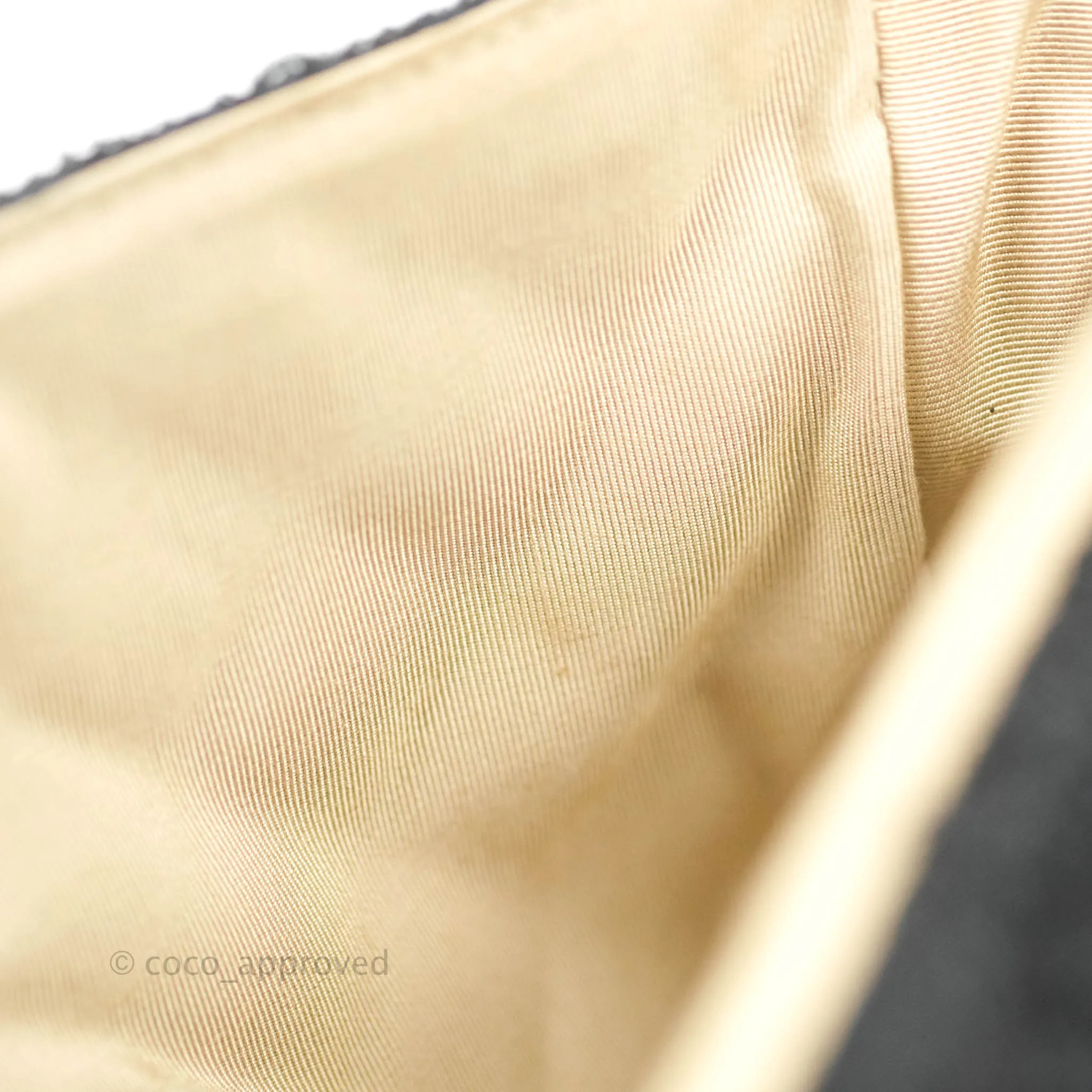 Chanel Medium Classic Double Flap Bag Black Tweed Gold & Gun Metal Hardware