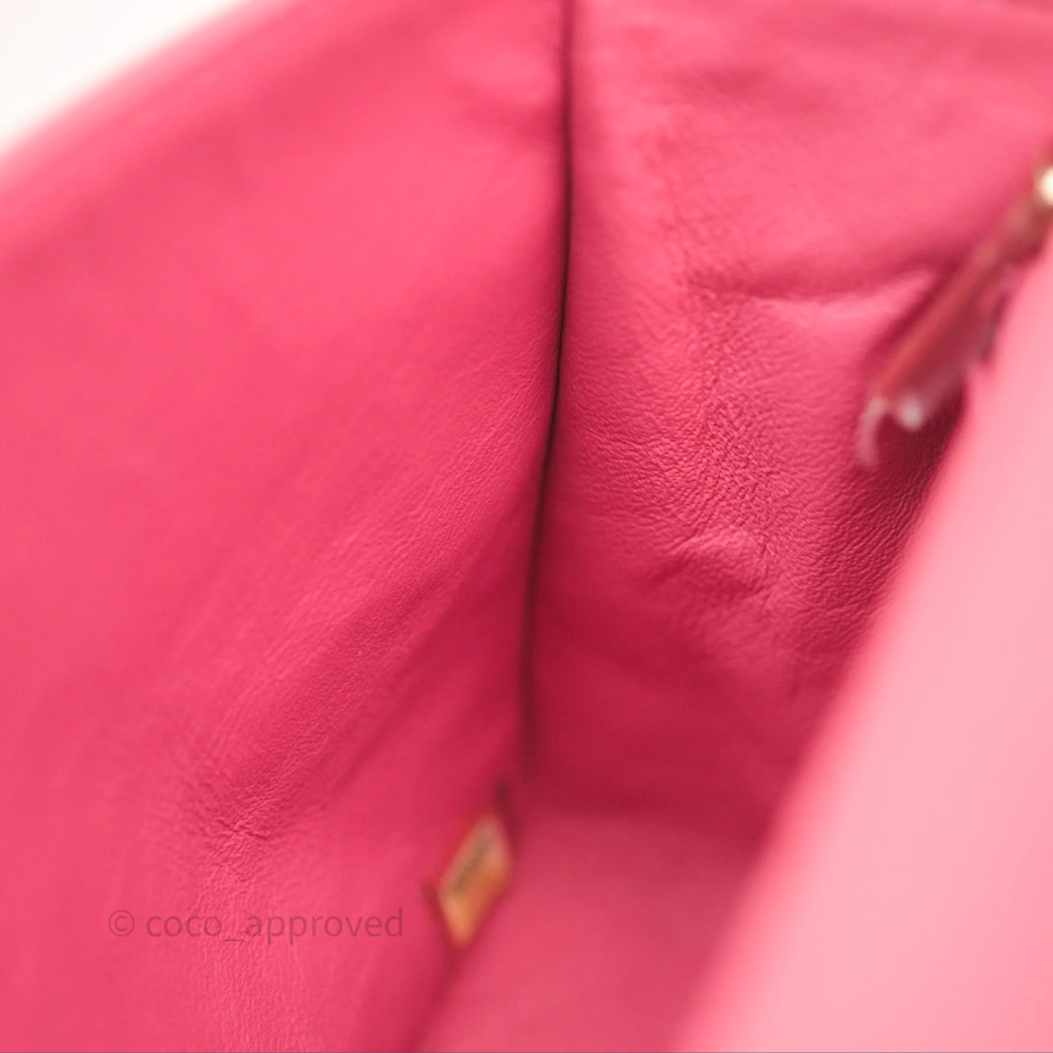 Chanel M/L Medium Flap Bag Valentine Limited Edition Pink Lambskin Gold Hardware